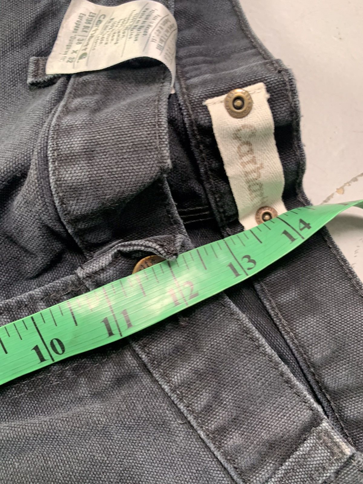 Carhartt Vintage sunfade Carhartt b11 Blk double knee denim Size US 36 / EU 52 - 11 Thumbnail