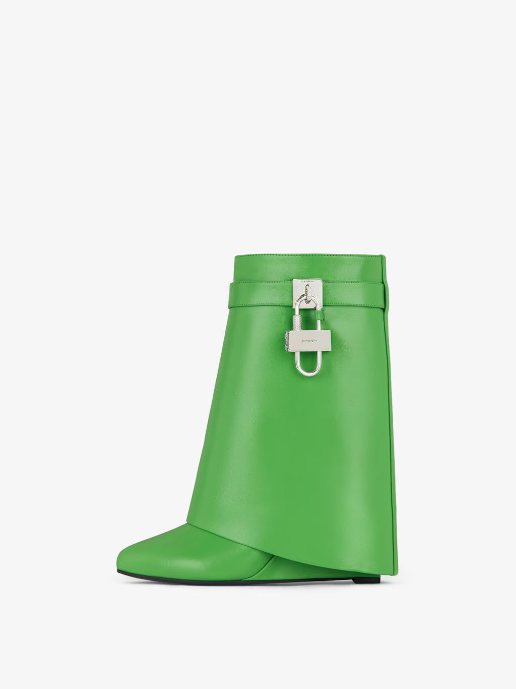 o1w1db10525 Shark Lock Ankle Boots in Green
