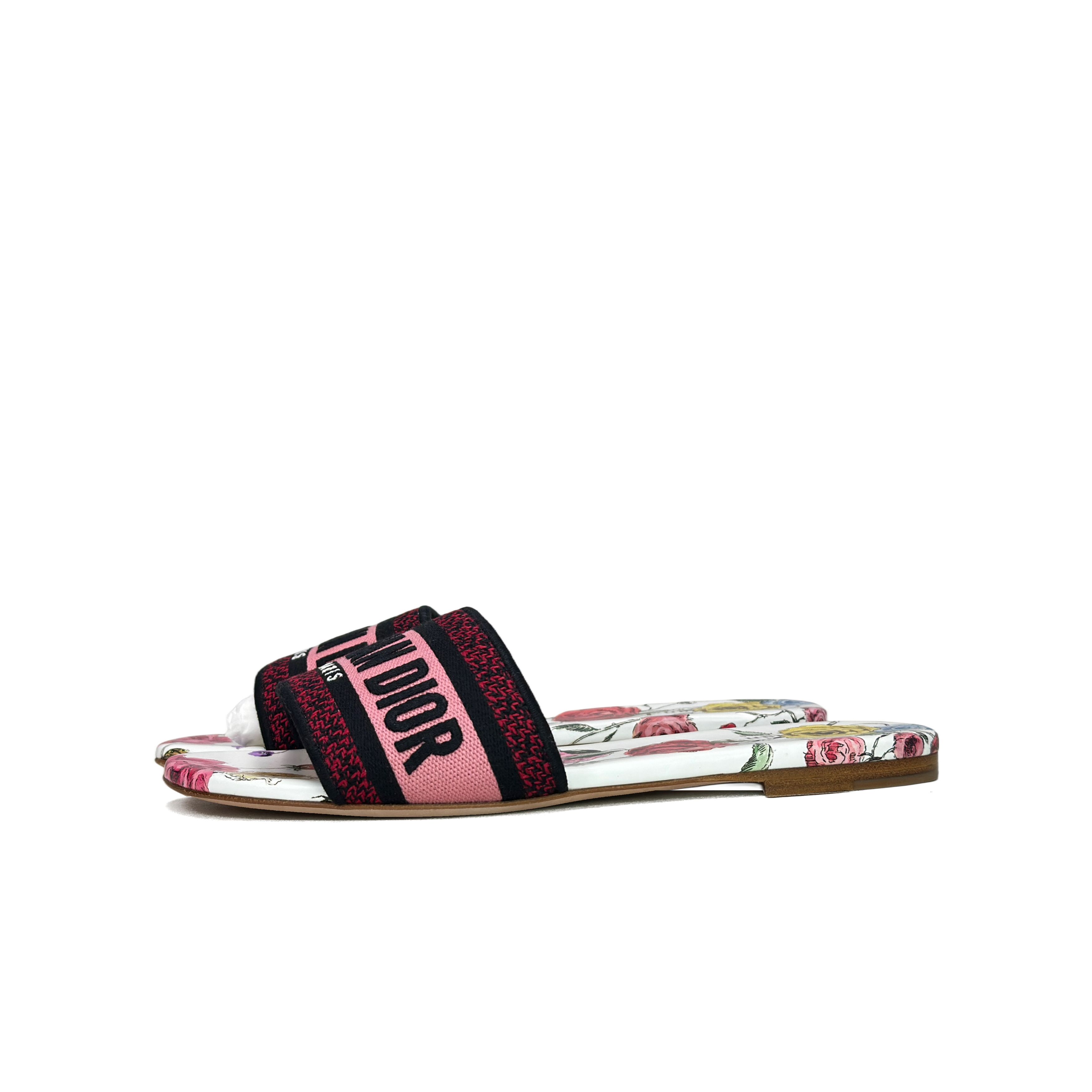 Dior Dior Dway Floral Slides Size 37 Size US 7 / IT 37 - 1 Thumbnail