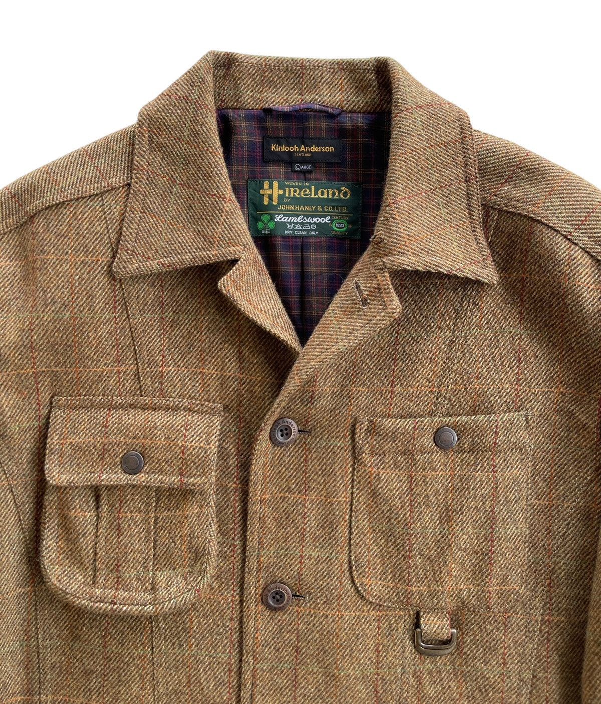 Vintage Kinloch Anderson Lambswool Safari Jacket Size US L / EU 52-54 / 3 - 4 Thumbnail