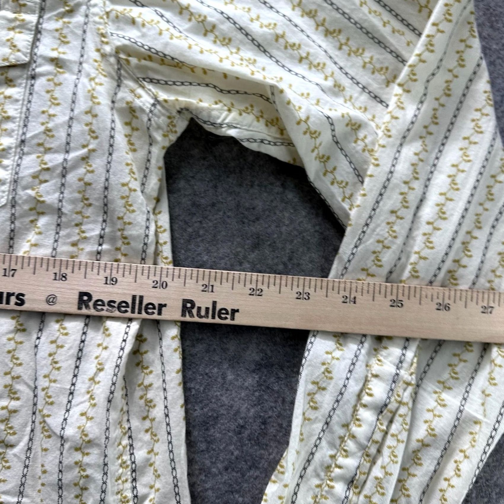 Vintage Southern Thread Shirt Mens M Western Pearl Snap Button Floral Long Sleeve Size US M / EU 48-50 / 2 - 7 Thumbnail