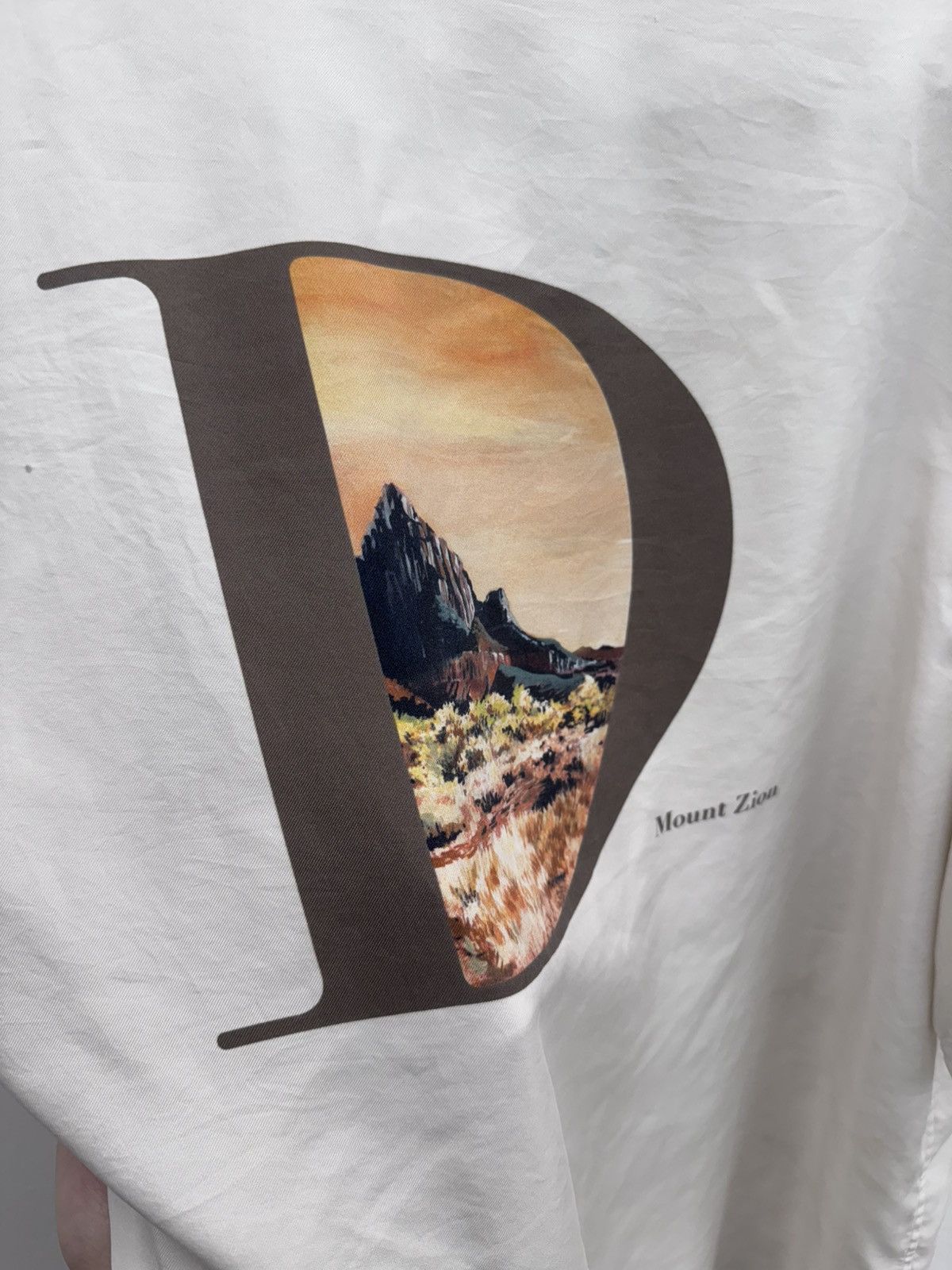 Dior Dior Mount Zion Silk Short Sleeve Shirt Size US L / EU 52-54 / 3 - 4 Thumbnail