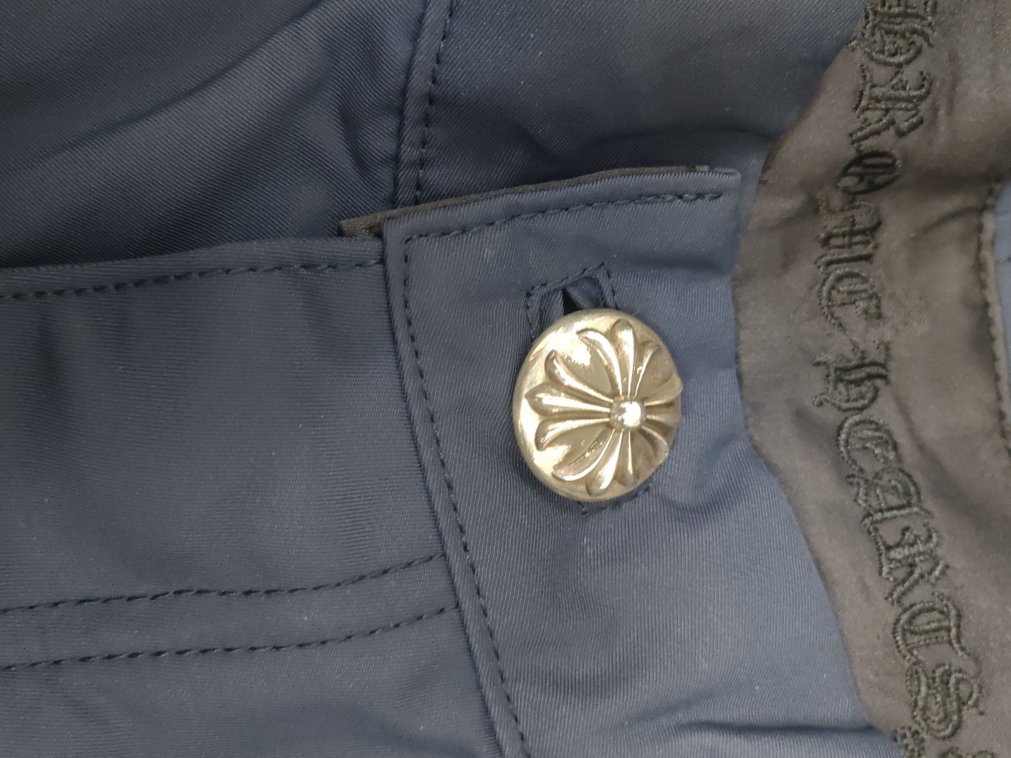 Chrome Hearts Chrome Hearts Navy Leather Double Knee Carpenter Pants Size US 34 / EU 50 - 4 Thumbnail