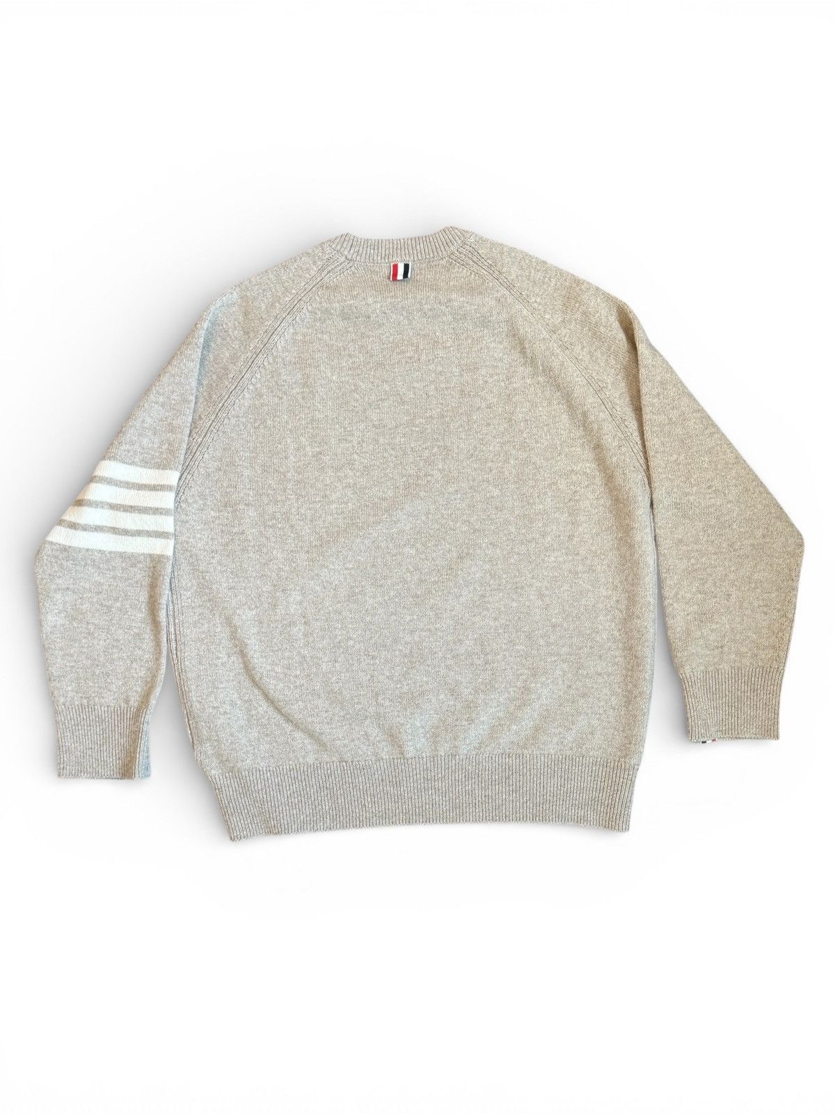Thom Browne Thom Browne Beige Shetland Wool 4-Bar sz 5 Size US XXL / EU 58 / 5 - 2 Thumbnail