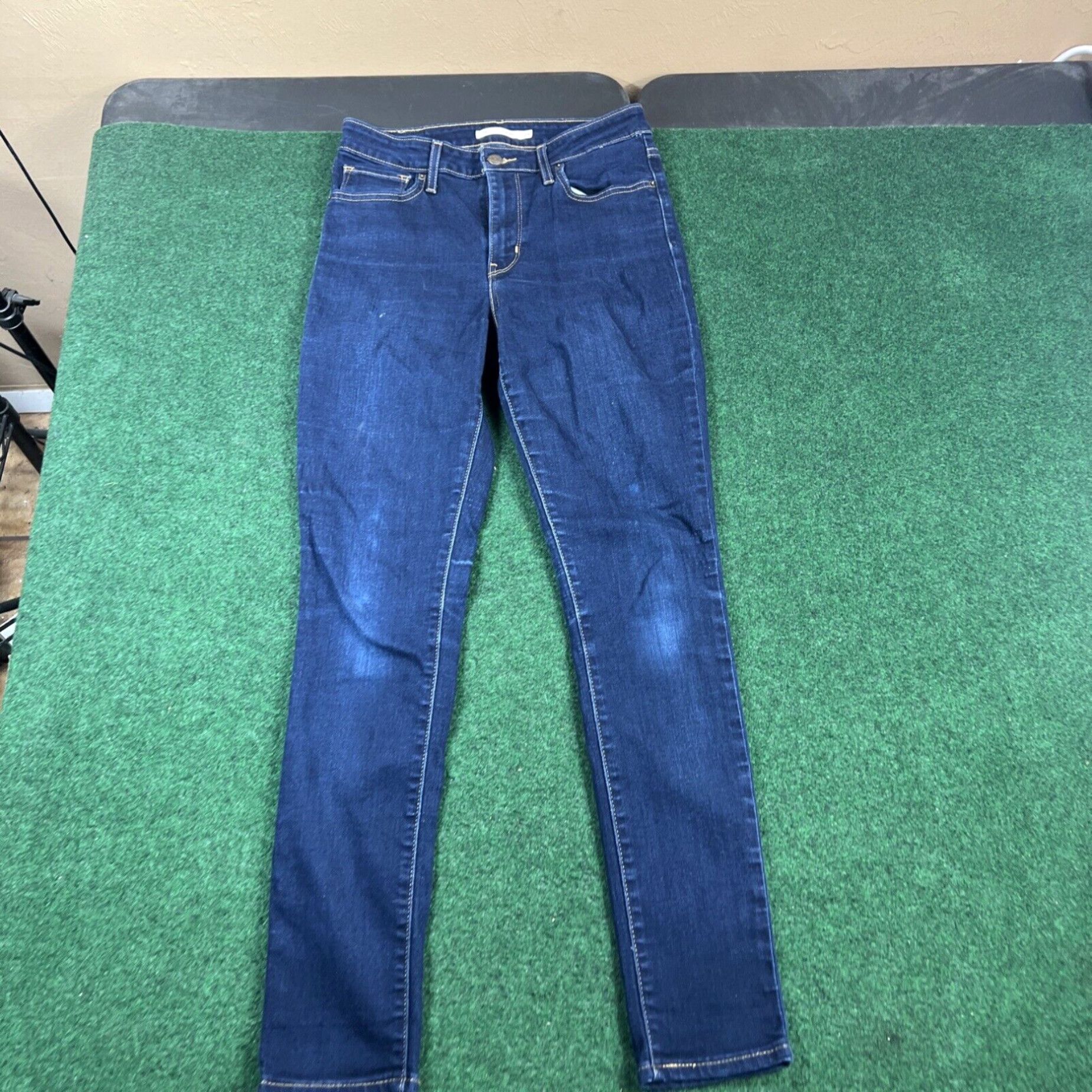 Levi's Levi's 721 High Rise Skinny Jeans Womens 28 Blue Cotton Stretch Blend 27x28 Size 28" / US 6 / IT 42 - 1 Thumbnail