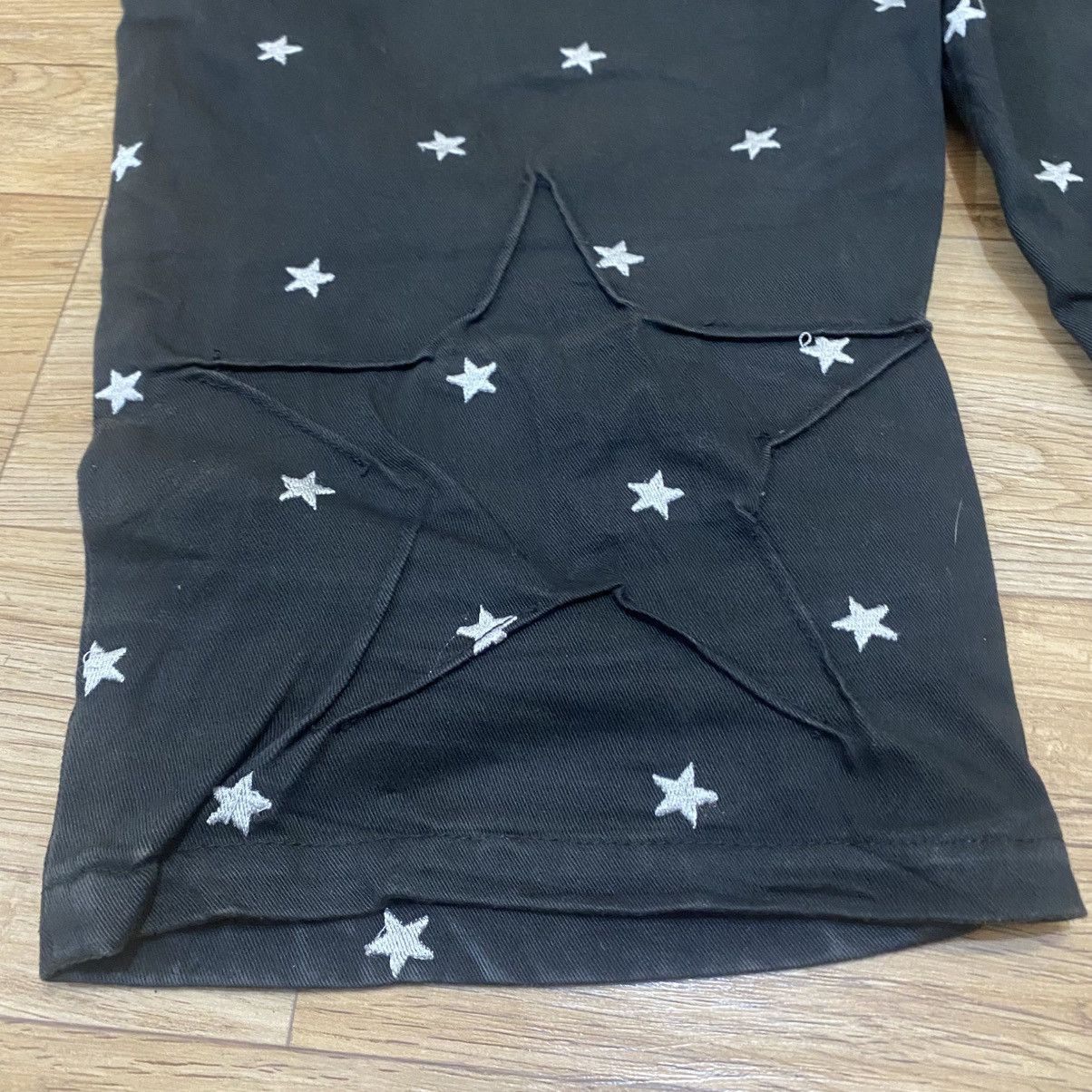 PPFM 2000s Ppfm Star Embordired Short Pants Size US 33 - 10 Thumbnail