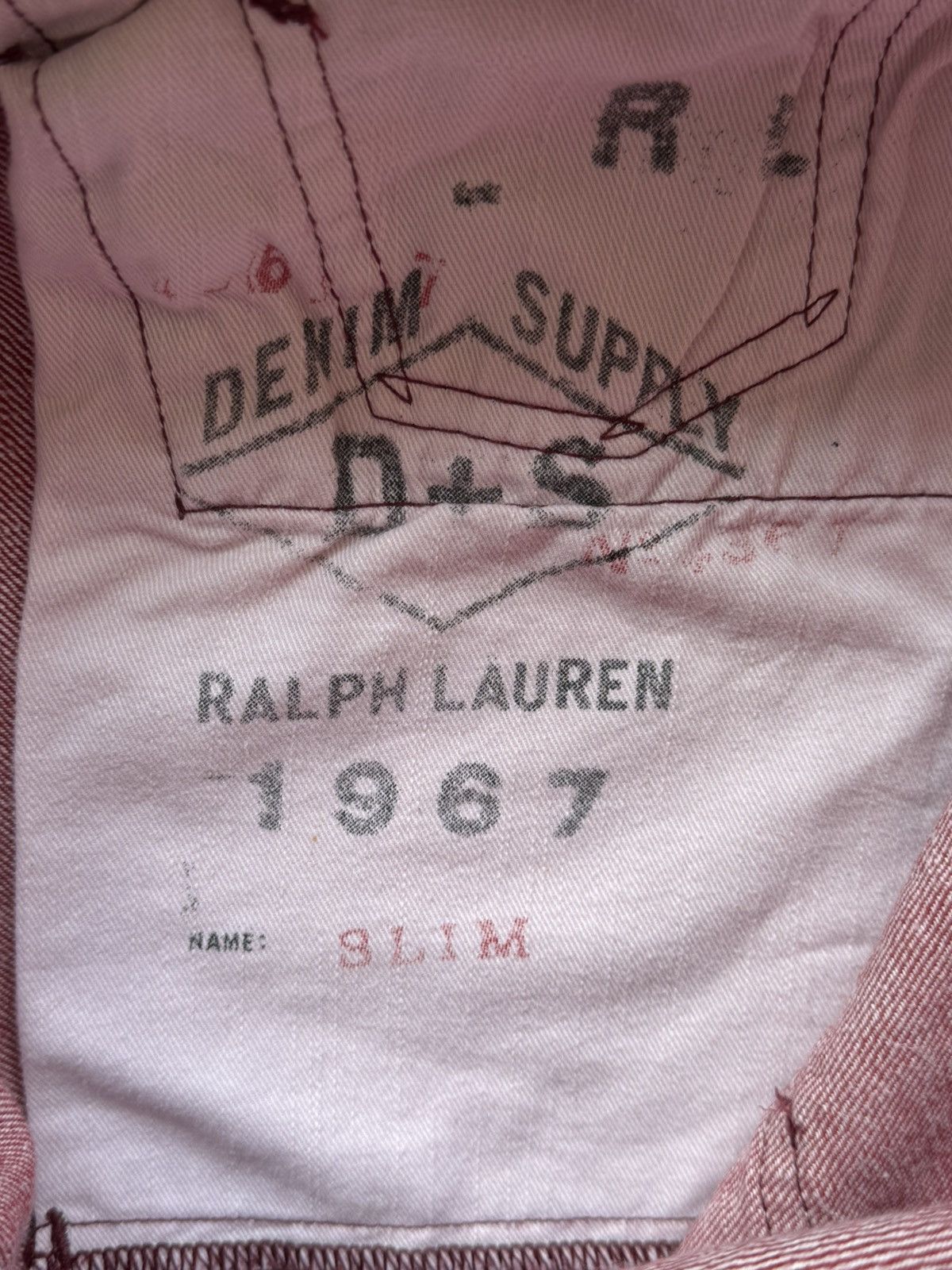 Denim & Supply Ralph Lauren Denim And Supply Ralph Lauren Red Distressed Denim Jeans Size US 31 - 10 Thumbnail