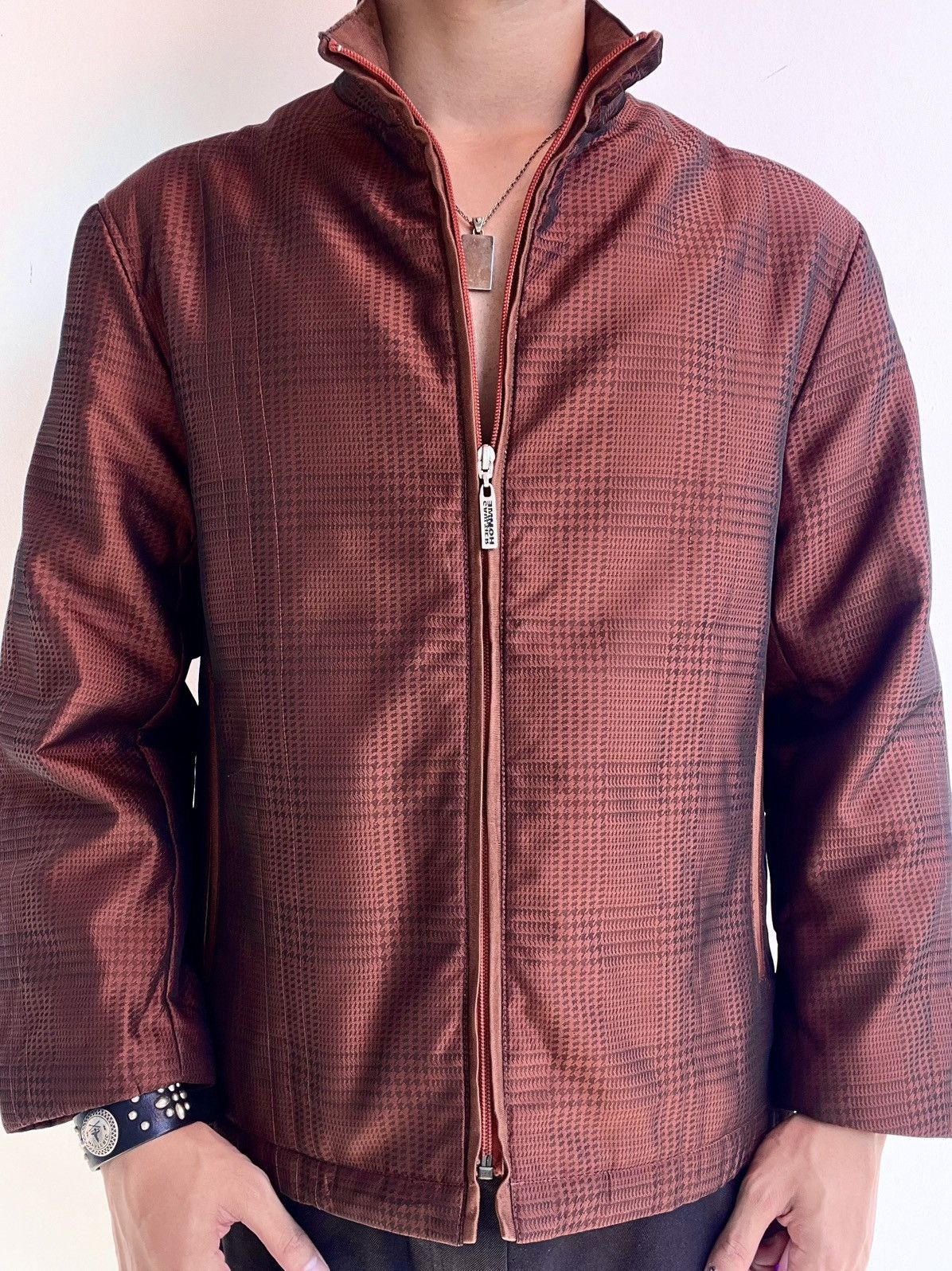 Jean Paul Gaultier 2000s Jean Paul Gaultier Homme Houndstooth Jacket Size US L / EU 52-54 / 3 - 1 Thumbnail