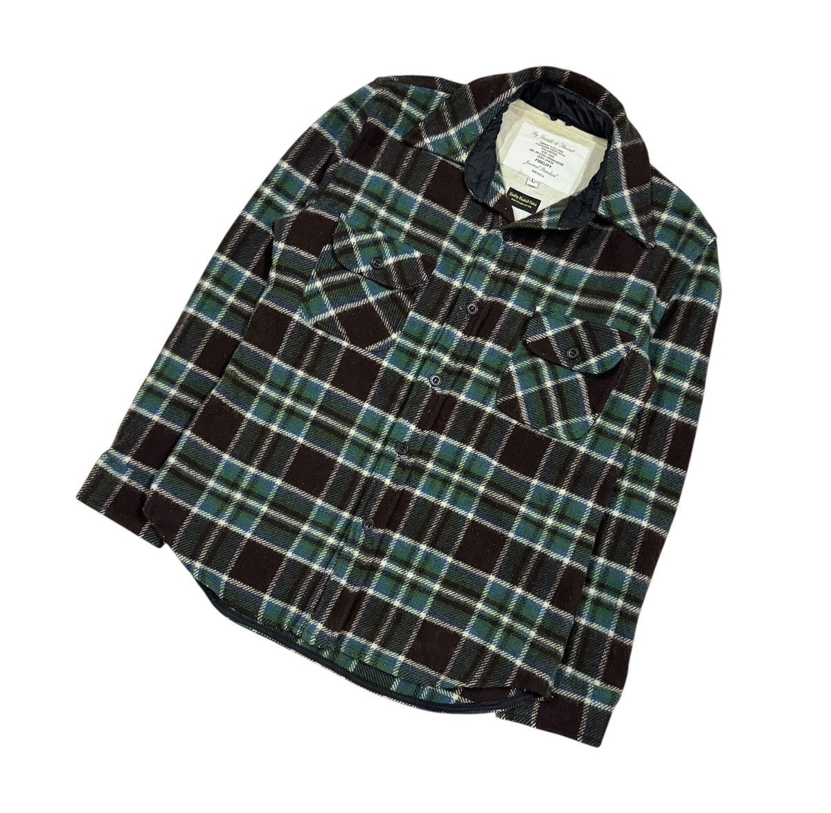Fidelity Fidelity By Gerald & Stewart Flannel Wool Shirt Size US L / EU 52-54 / 3 - 6 Thumbnail