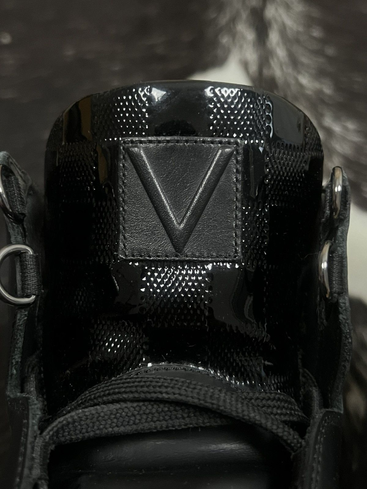 Louis Vuitton Louis Vuitton SS14 Black & Damier „Speaker“ High-Top Sneaker Size US 9 / EU 42 - 6 Thumbnail