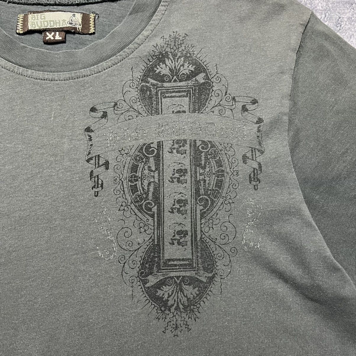 Affliction × Vintage Vintage Big Buddha Affliction Style Tee Distressed Y2K Size US XL / EU 56 / 4 - 3 Thumbnail