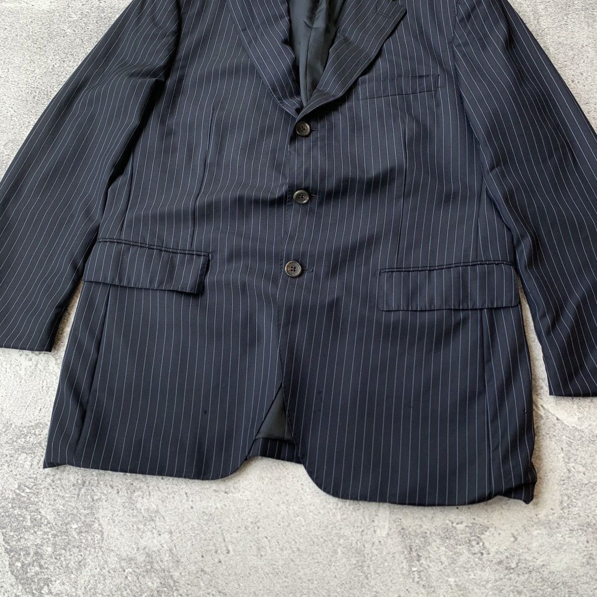Loro Piana Loro Piana Navy Tailored Blazer Size 38L - 6 Thumbnail