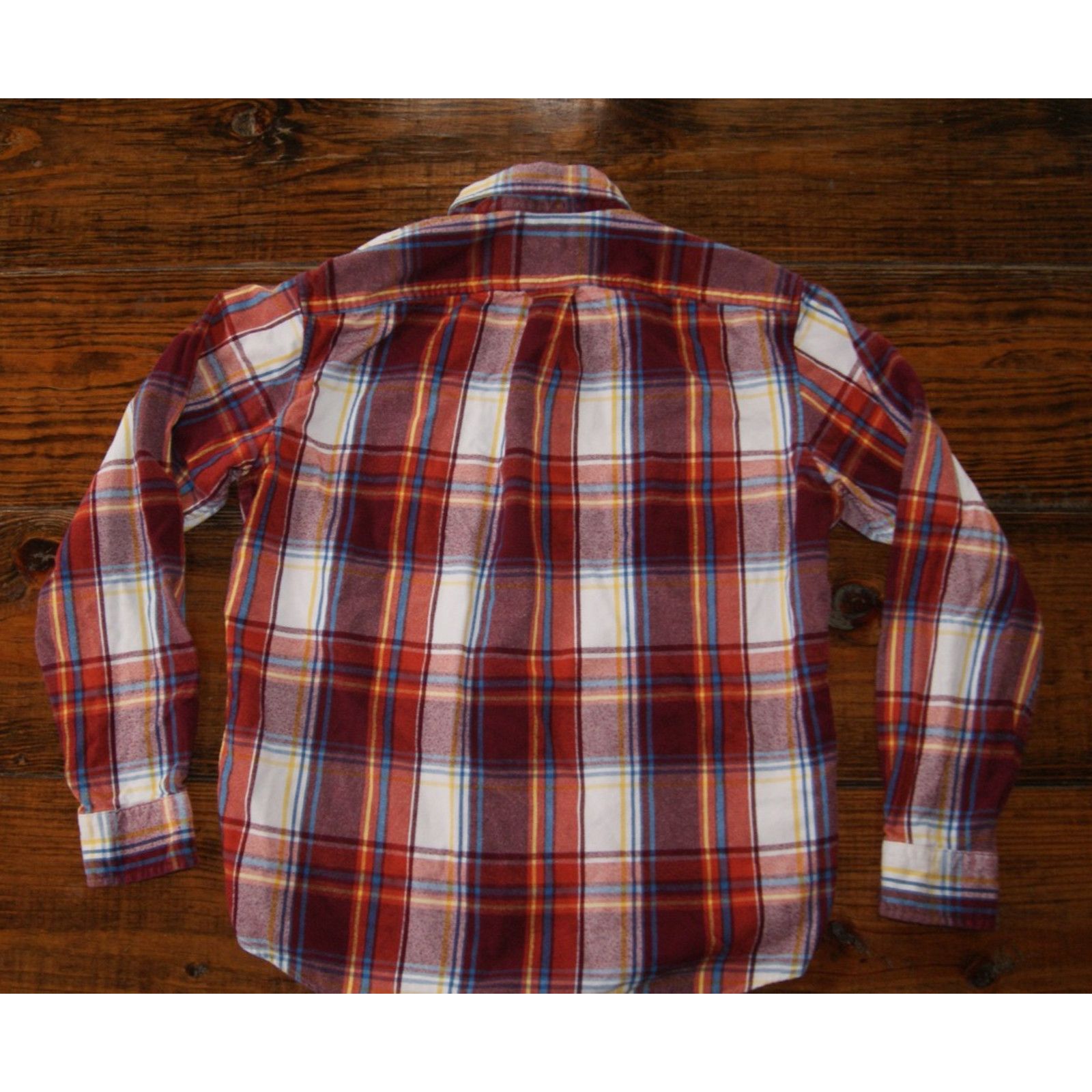 Lands' End Lands End M 15-151/2 Autumn Fall Plaid Flannel Shirt Button Size US M / EU 48-50 / 2 - 5 Thumbnail