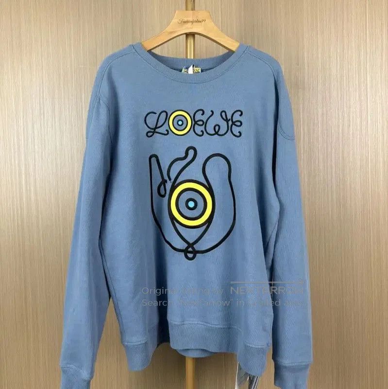 Loewe Loewe Blue Cotton Women's Knit Sweatshirt . Size M / US 6-8 / IT 42-44 - 1 Thumbnail