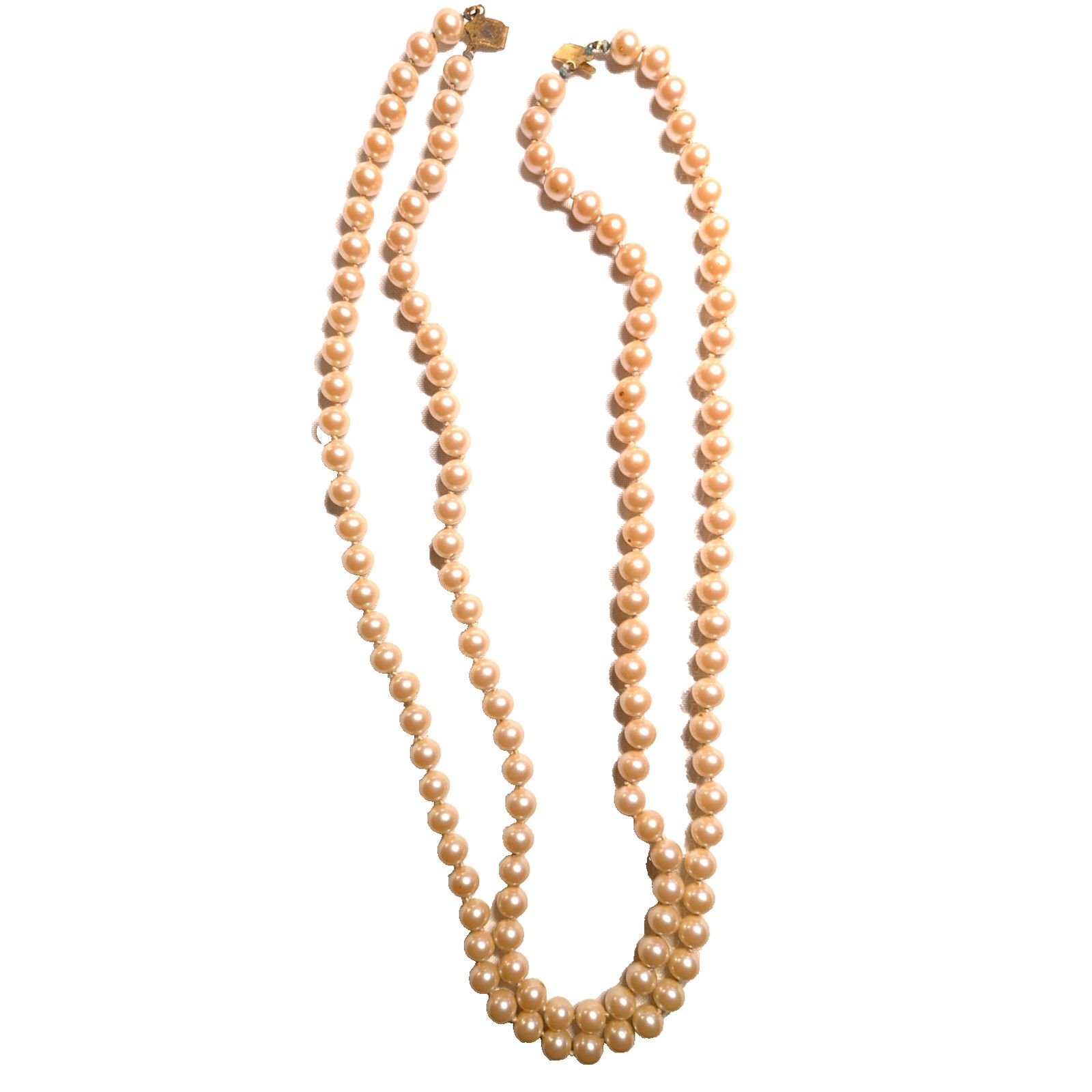 The Unbranded Brand Maidens Brooch & Clip Earrings Champagne Faux Pearl Necklace Size ONE SIZE - 8 Thumbnail