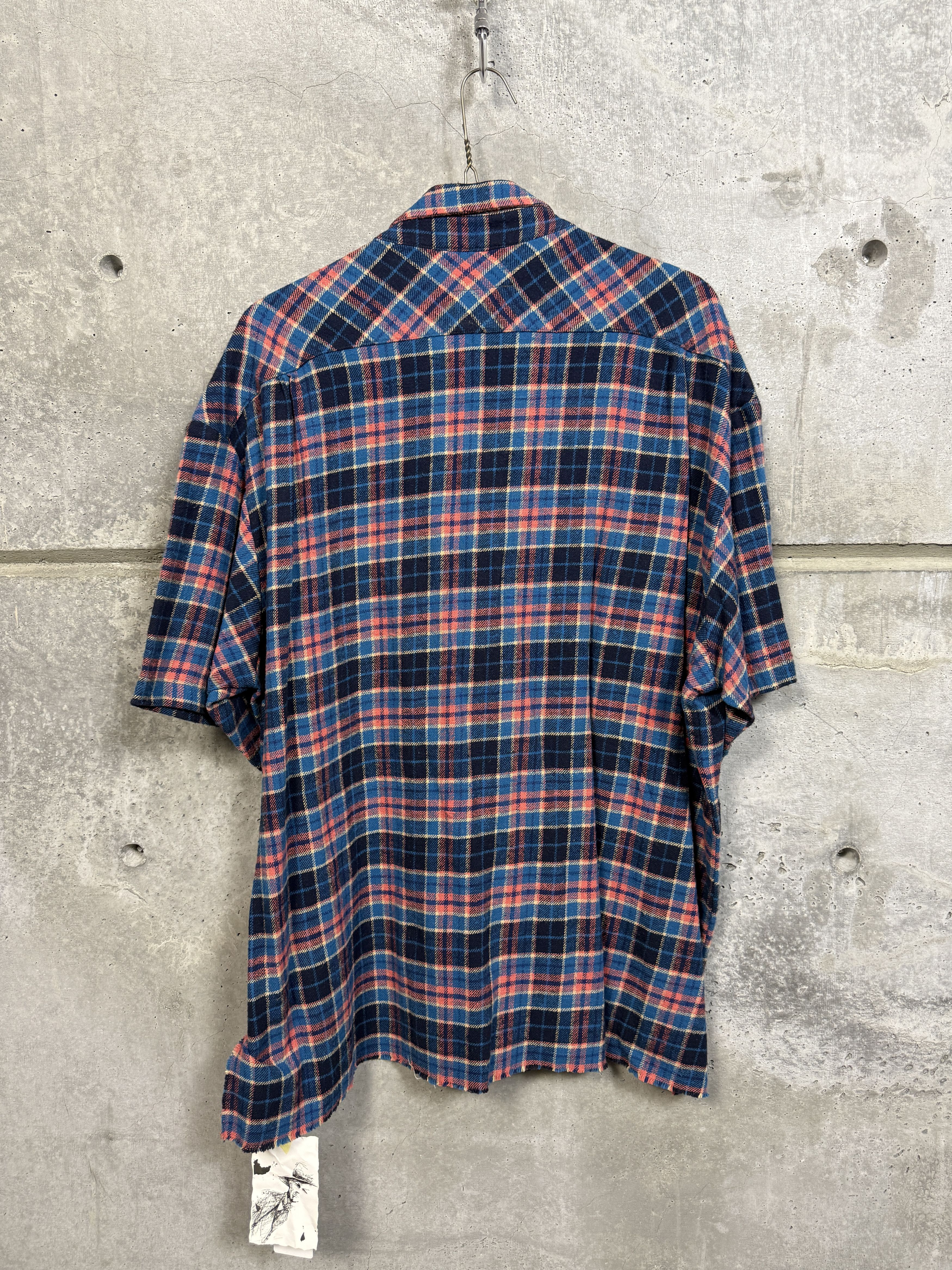Greg Lauren $795 Greg Lauren Plaid Short Sleeve Shirt Size US XXL / EU 58 / 5 - 5 Thumbnail