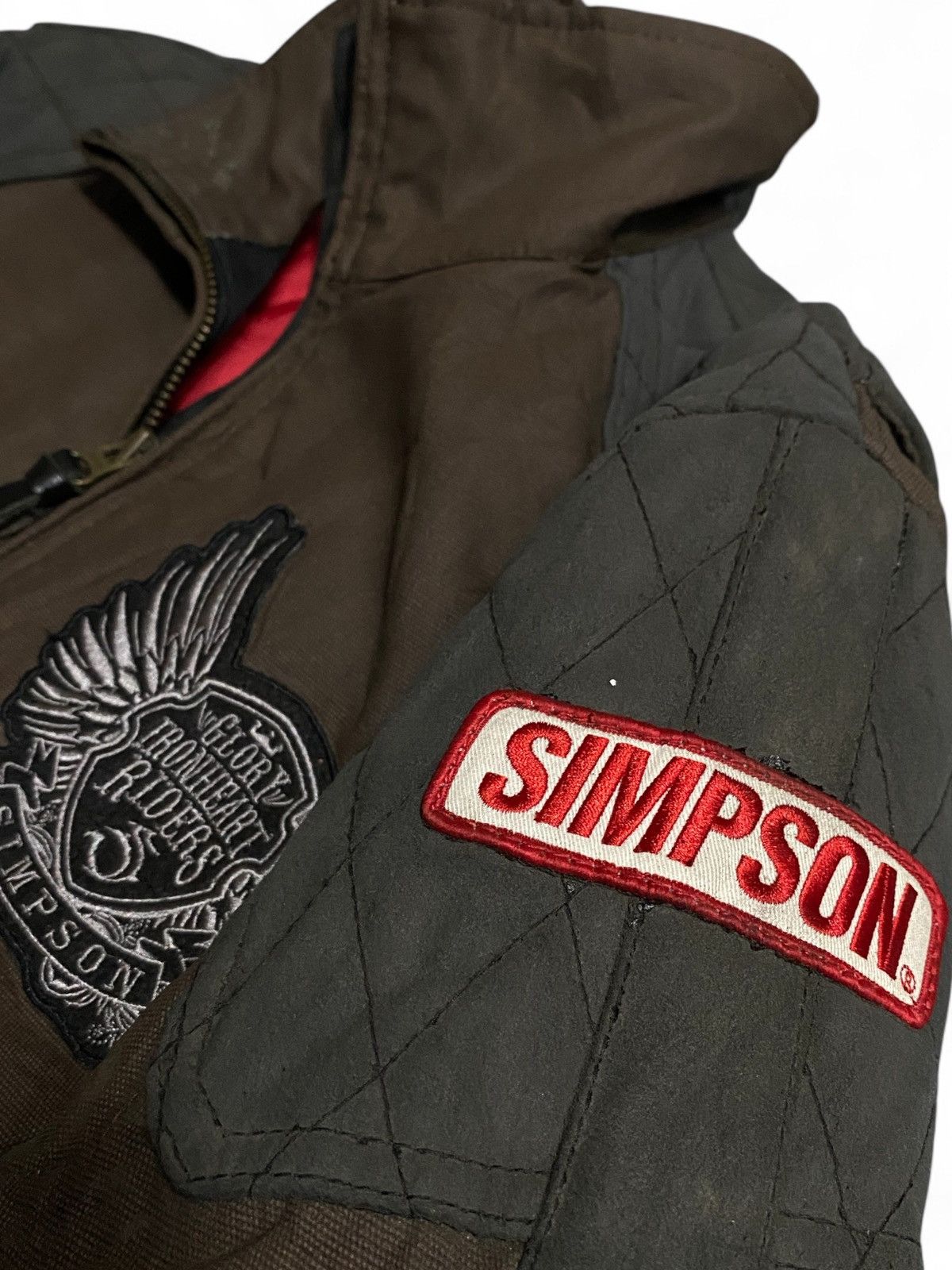 Japanese Brand ❤️‍🔥 Iron Heart Vintage SIMPSON Rider Rider Jacket Rare Size US M / EU 48-50 / 2 - 5 Thumbnail