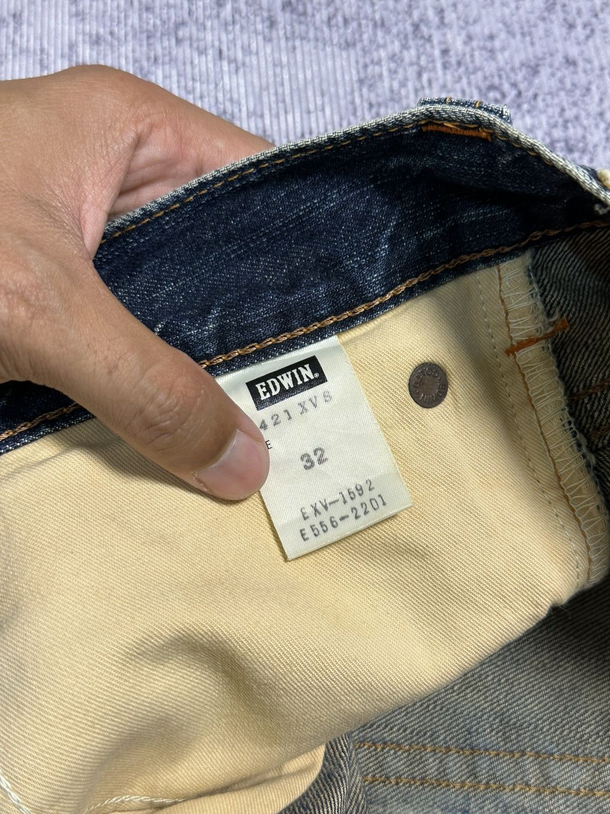 Edwin Edwin 503 Blue Trip Washed Bobcut Denim Size US 32 / EU 48 - 13 Thumbnail
