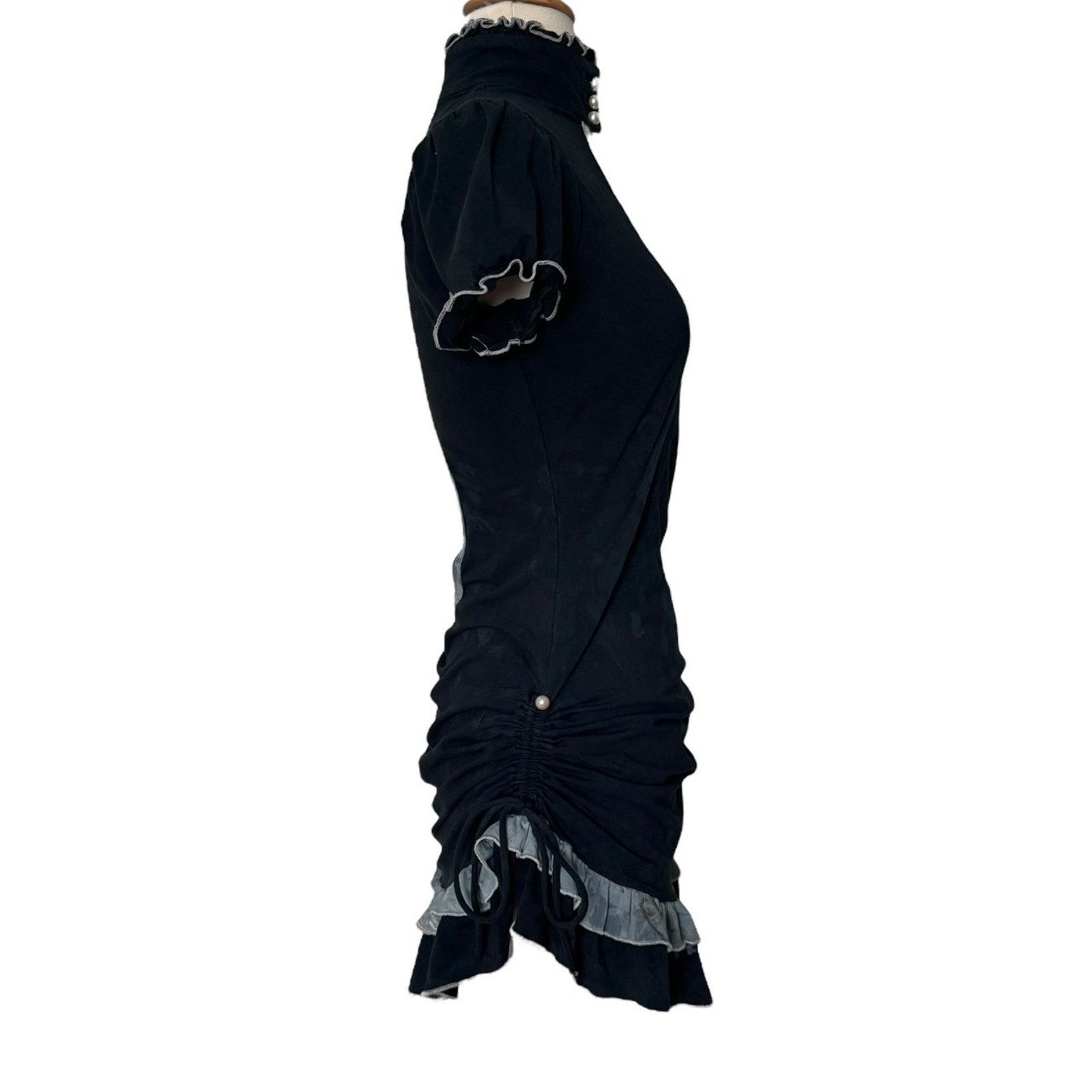 Other RARE Indie Vintage Mini Dress Y2K Coquette Cottagecore Goth Size M / US 6-8 / IT 42-44 - 6 Thumbnail