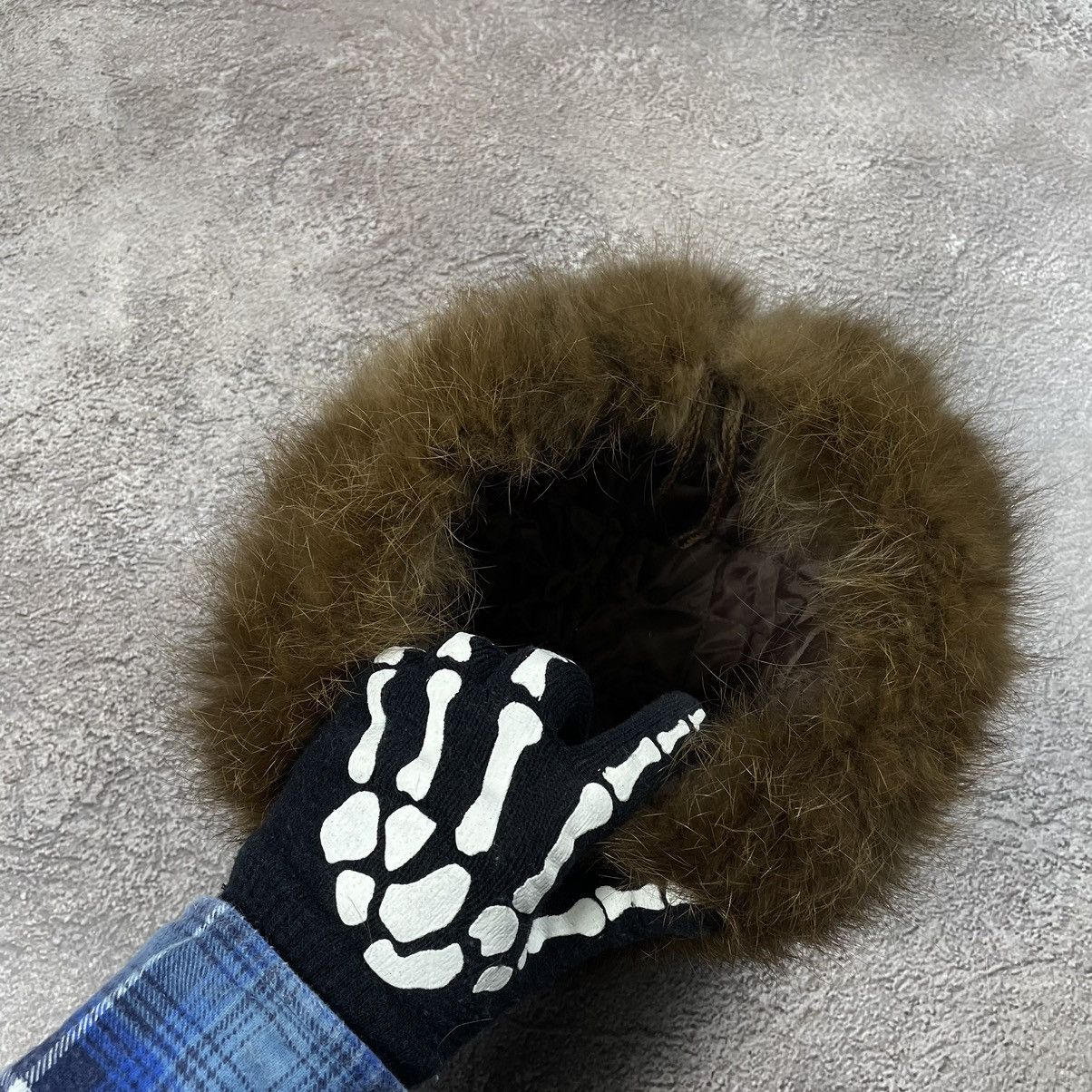 Vintage Vintage Y2K Fuzzy Mohair Beanie Ushanka Alt Grunge Boxy OS Size ONE SIZE - 2 Thumbnail
