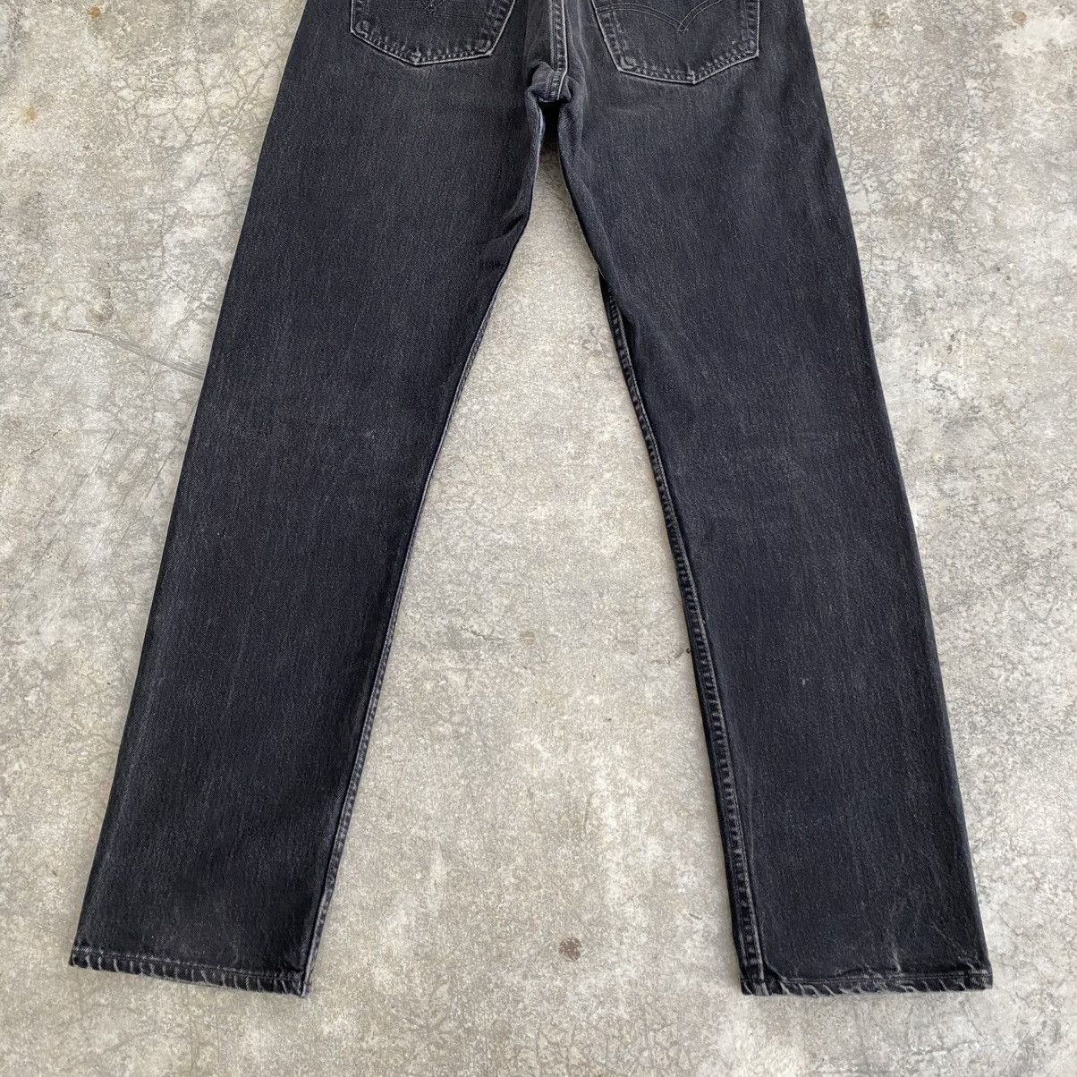 Levi's Size 30x31.5 Vintage 1996 Levis 501 Faded Black Denim Jeans Size US 30 / EU 46 - 11 Thumbnail