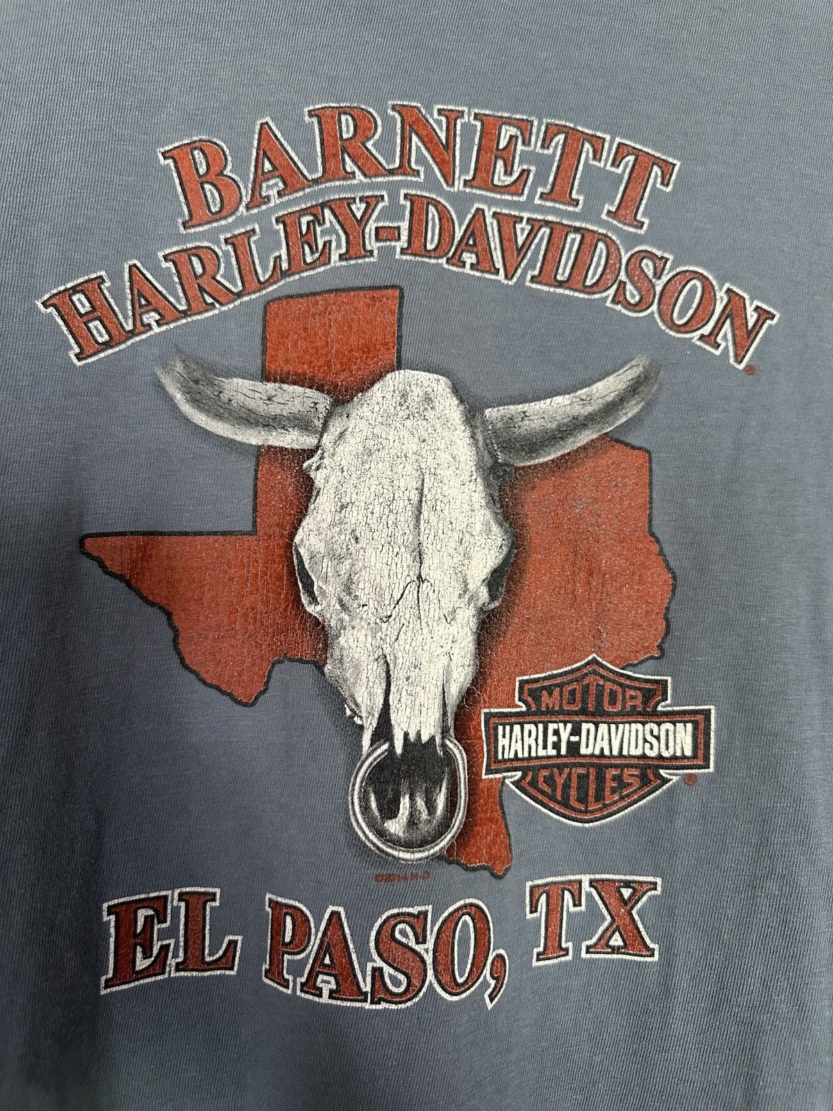 Harley Davidson Vintage Y2K Harley Davidson Texas Graphic Tee Size US XXL / EU 58 / 5 - 4 Thumbnail