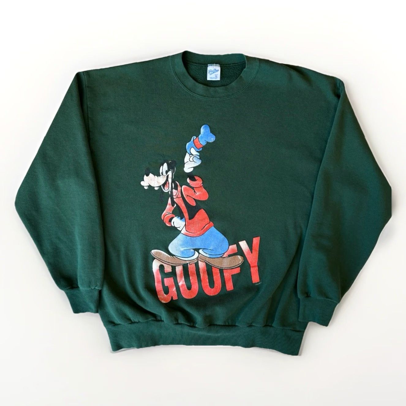 Disney VINTAGE Goofy Sweatshirt Men XL Green 90s Disney Cartoon Promo Fleece Pullover Sweatshirt Shirt Logo Mens Green 90s Cartoon Disney Crew Neck Size US XL / EU 56 / 4 - 2 Thumbnail