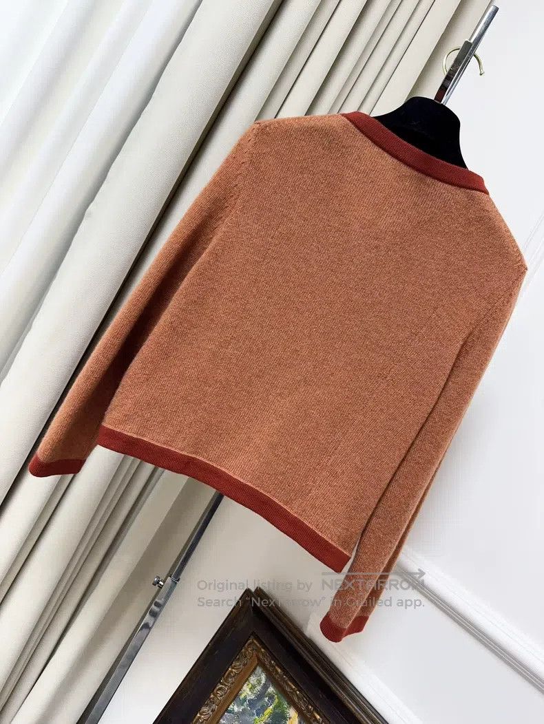 Chanel Chanel 18A Hamburger Series Brick Red Brown Orange Edge Kn Size XS / US 0-2 / IT 36-38 - 2 Thumbnail