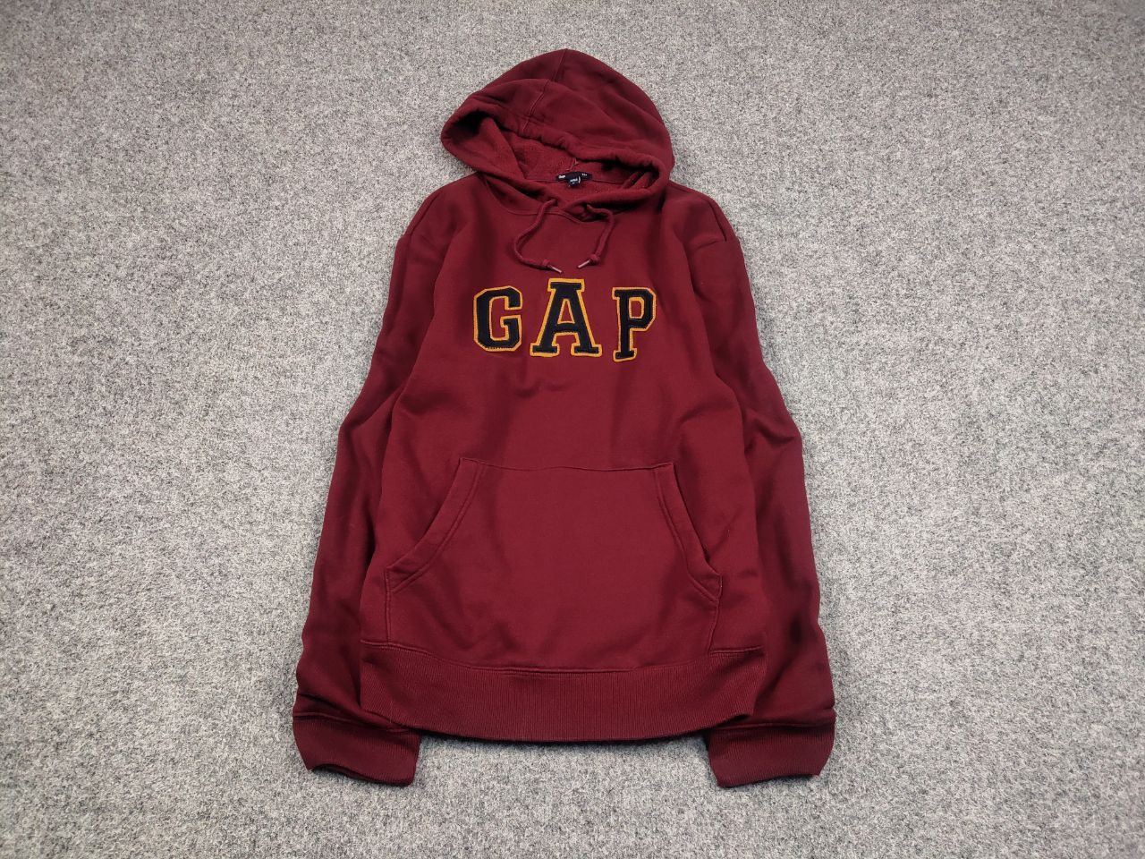 Gap Vintage Gap Burgundy Logo Classic Hoodie Y2K Hype Style Size US L / EU 52-54 / 3 - 2 Thumbnail