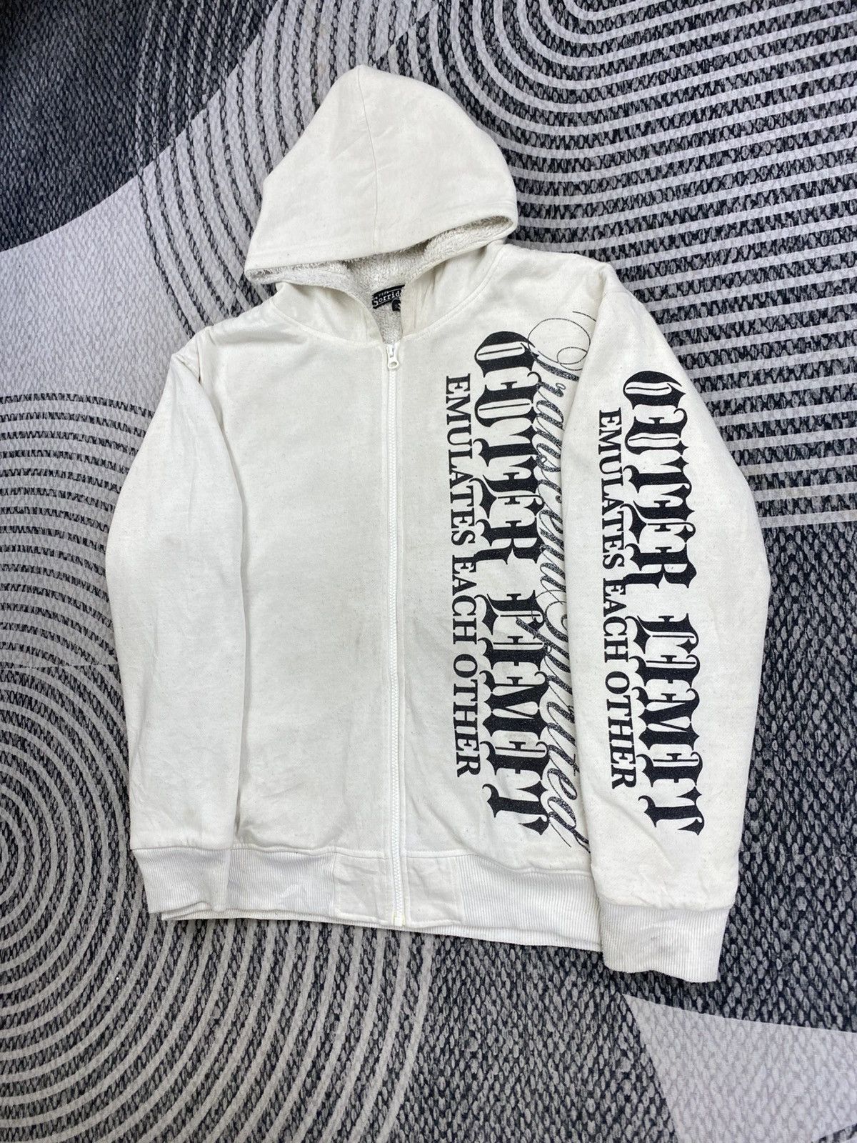 Japanese Brand Vtg Sorridere Outer Limit Emulates Each Other Fulzip Hoodie Size US L / EU 52-54 / 3 - 4 Thumbnail