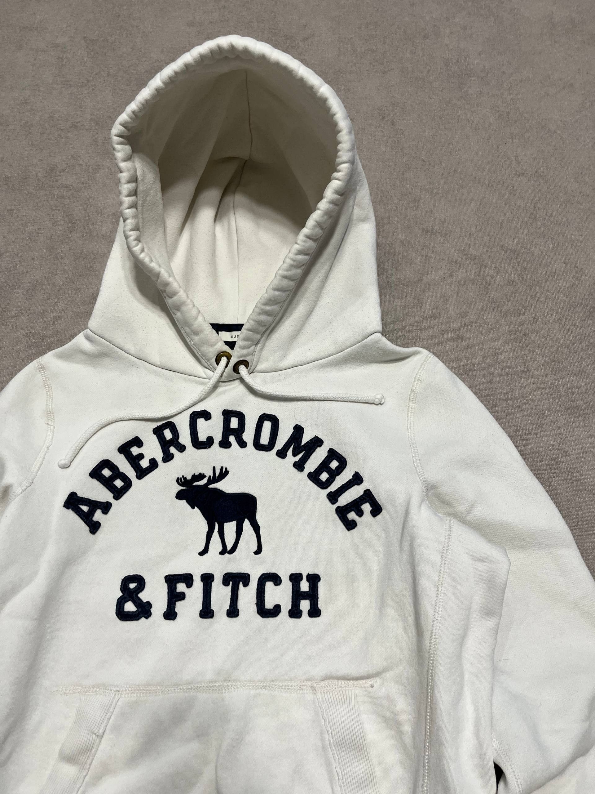 Abercrombie & Fitch Abercrombie & Fitch Womens White Hoodie Vintage Size M Size M / US 6-8 / IT 42-44 - 3 Thumbnail