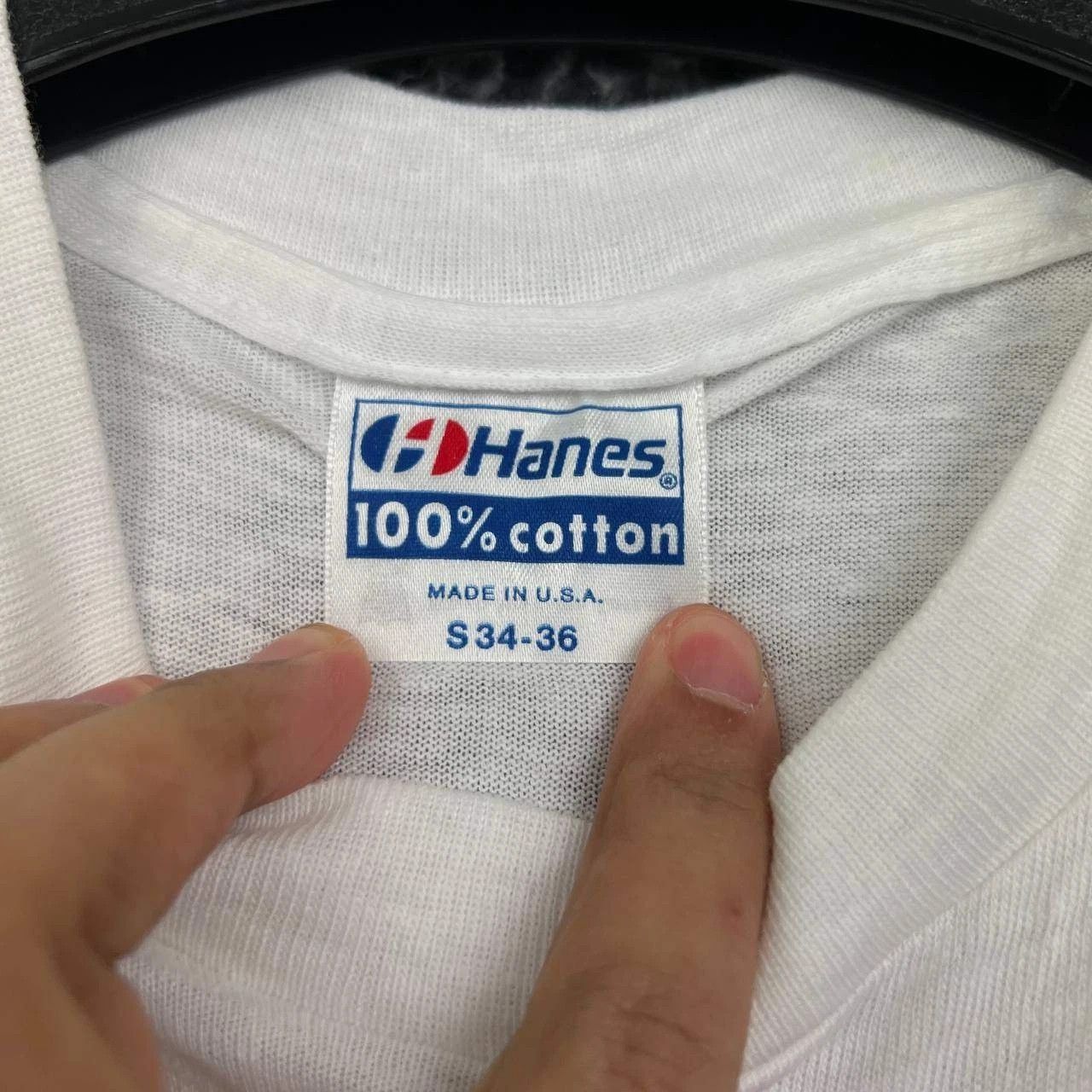 Hanes Vintage HesGames HesWare Shirt Men White Hanes Cotton S Size US S / EU 44-46 / 1 - 5 Thumbnail