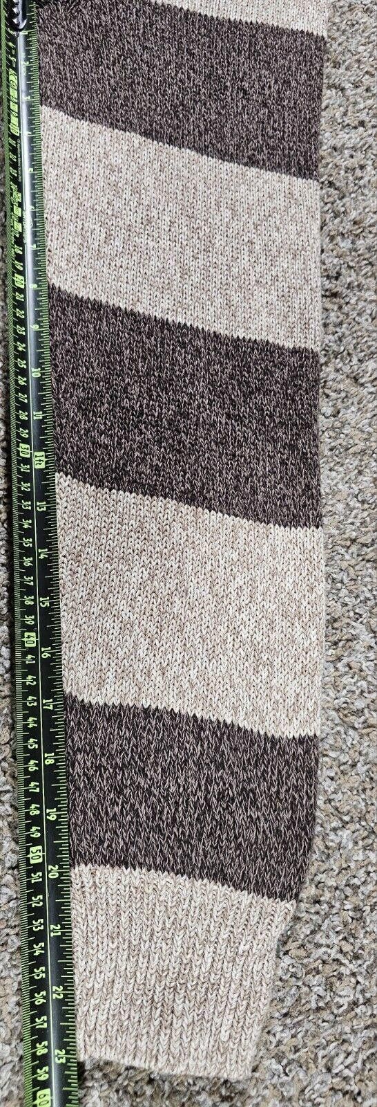 Chaps Chaps 2XLT Cog Twist Pullover Sweater 1/4 zip Brown Stripe Size US XXL / EU 58 / 5 - 6 Thumbnail