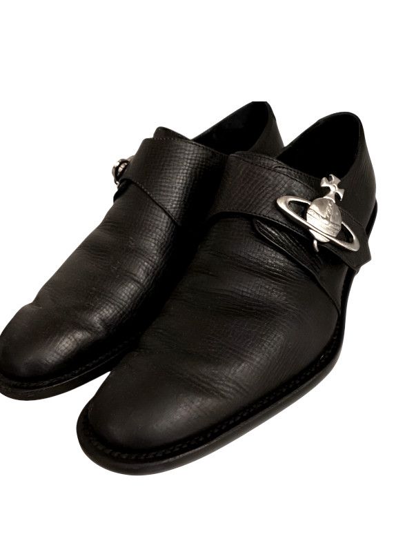 Vivienne Westwood Vivienne Westwood Orb Buckle Monk Strap Shoes Black 2000s Size US 7 / EU 40 - 1 Thumbnail