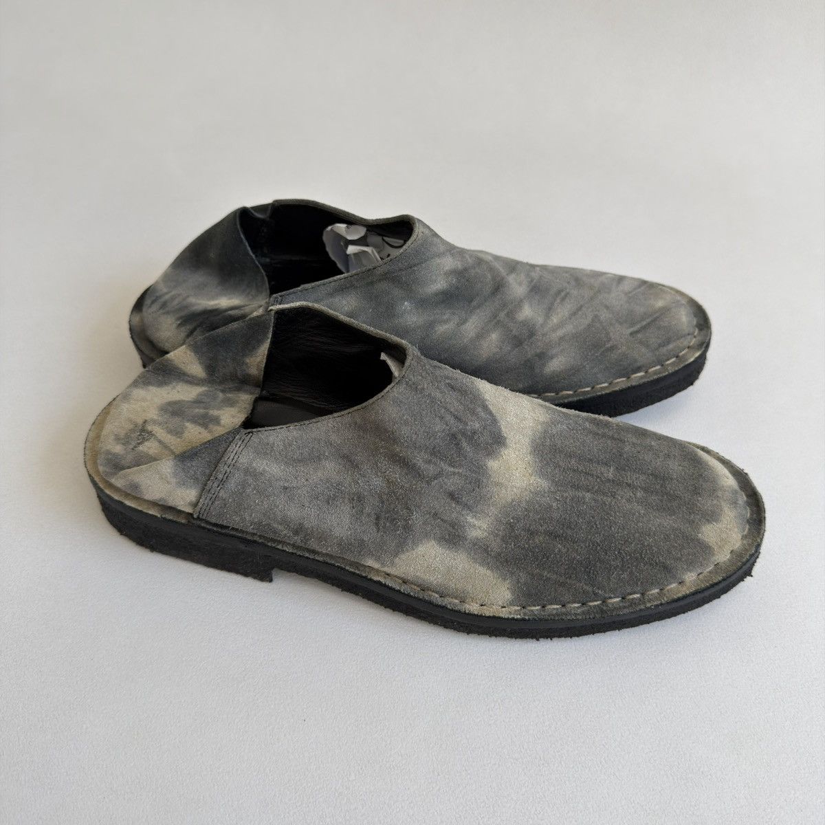 Ann Demeulemeester S/S 01 Tie Dye Suede Loafers / Mules Size US 9 / IT 39 - 9 Thumbnail