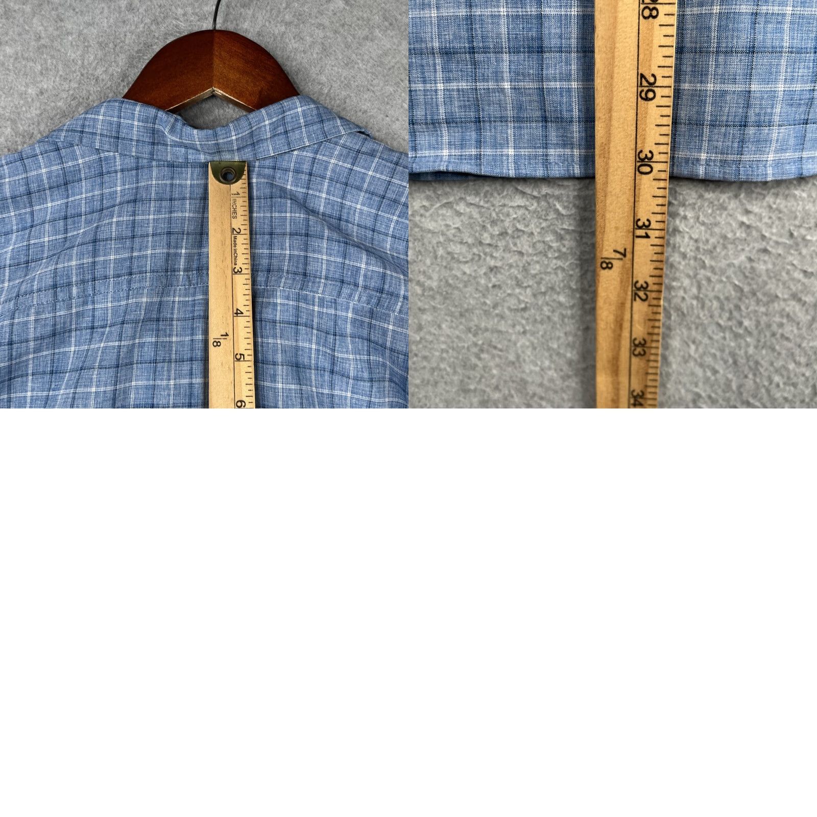Orvis Orvis Button-Up Shirt Short Sleeve Mens Blue Check Lightweight Pocket 2XL Size US XXL / EU 58 / 5 - 8 Thumbnail
