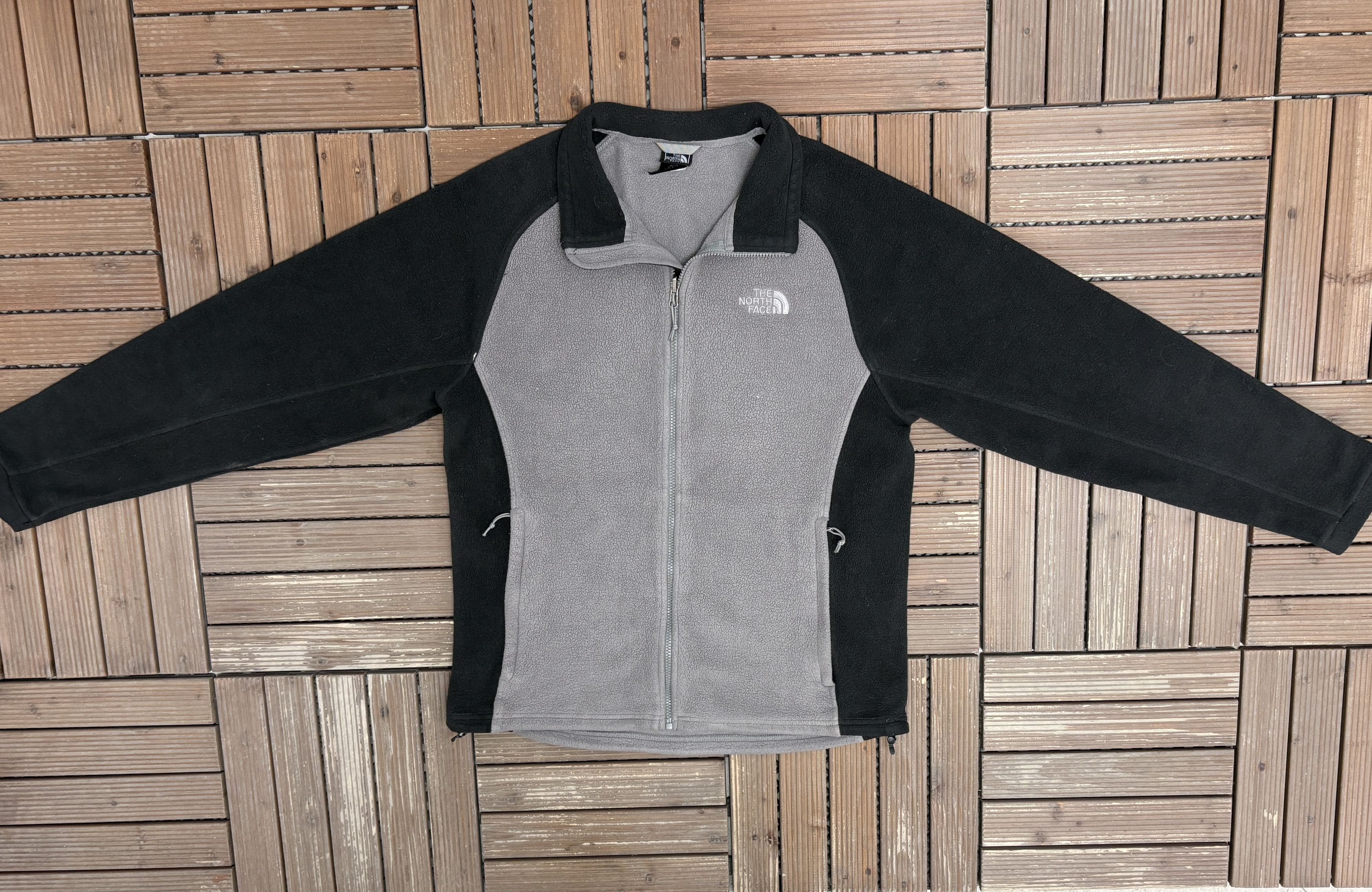 The North Face The North Face Embroidered Vintage Grey Fleece Sweater Size US M / EU 48-50 / 2 - 5 Thumbnail