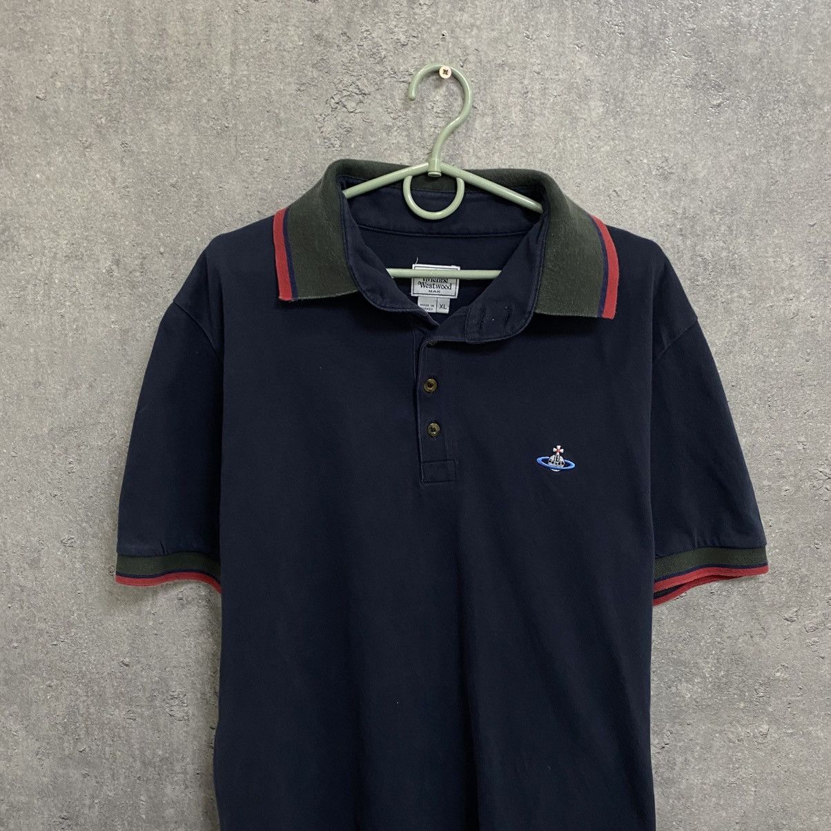 Vivienne Westwood Vivienne Westwood Polo T-Shirt Vintage Small Orb Logo Luxury Size US XL / EU 56 / 4 - 4 Thumbnail