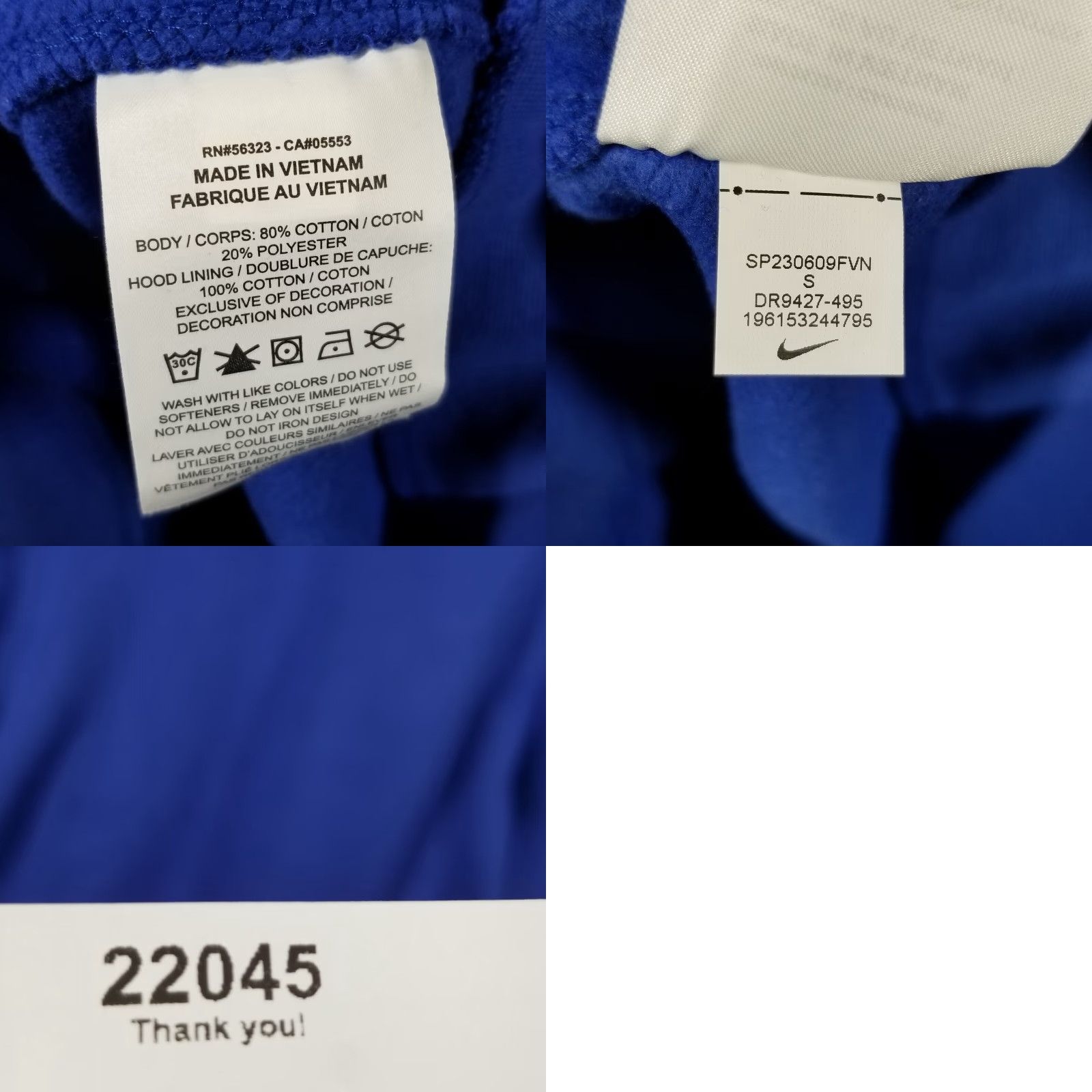 Nike Nike NBA Los Angeles Clippers Essential Fleece Men Small Blue Hoodie DR9427-495 Size US S / EU 44-46 / 1 - 8 Thumbnail