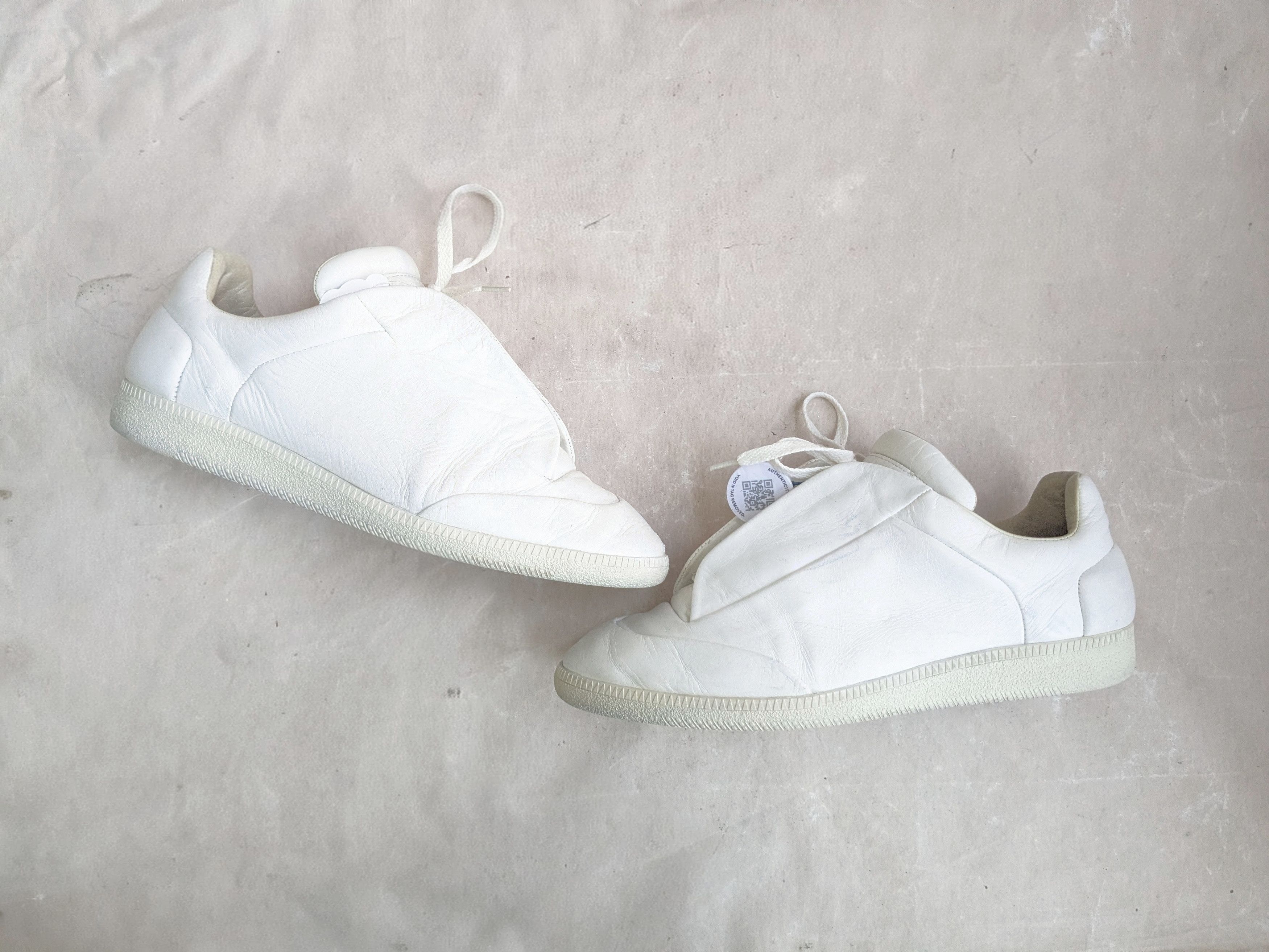 Maison Margiela Maison Margiela Future White 11 44 Low Tops Leather Size US 11 / EU 44 - 4 Thumbnail