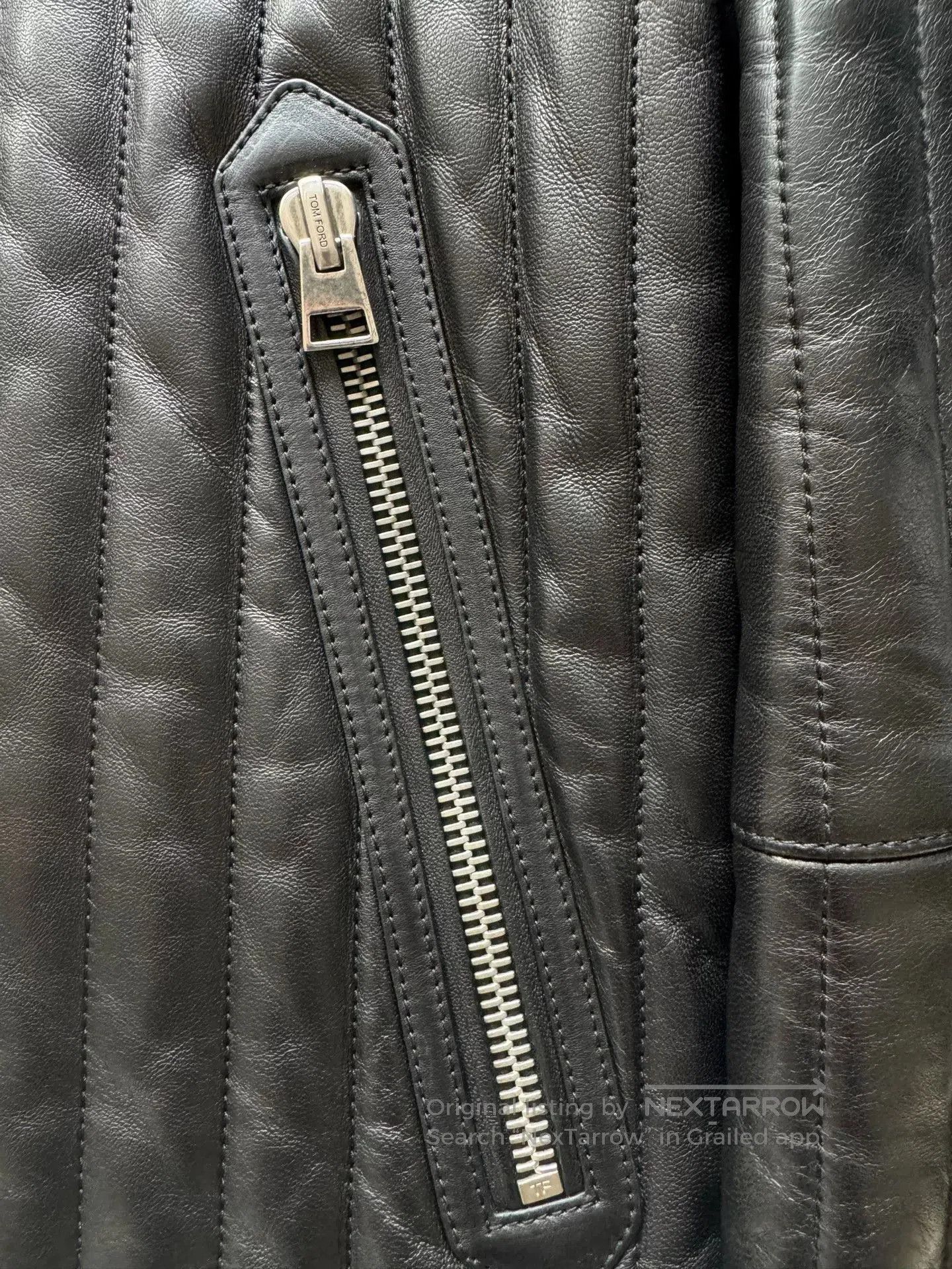 Tom Ford Tom Ford Black Leather Motorcycle Jacket. Size US S / EU 44-46 / 1 - 3 Thumbnail