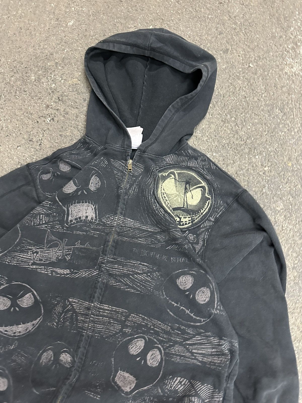 Vintage Y2K nightmare before Christmas grunge zip up hoodie Size US M / EU 48-50 / 2 - 4 Thumbnail