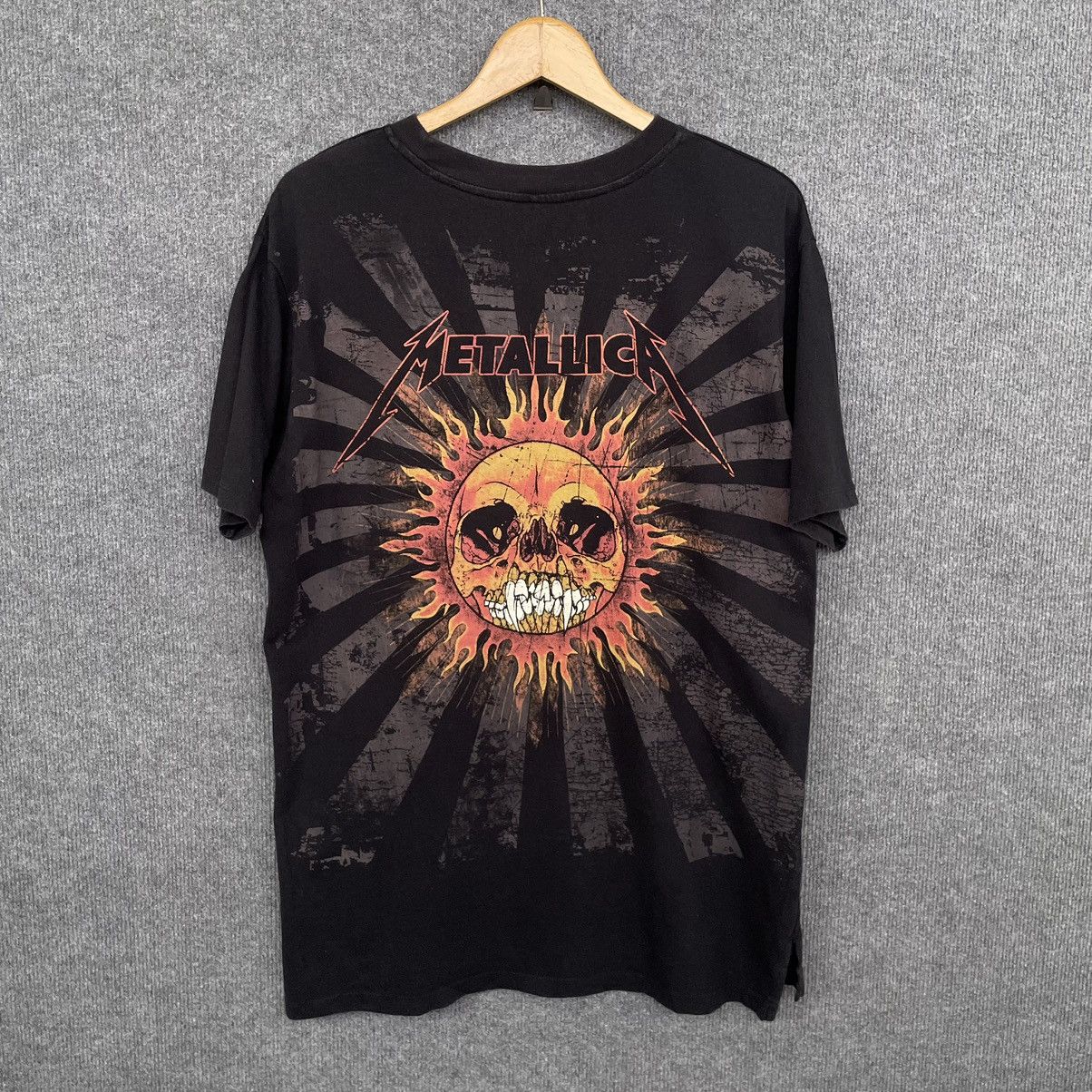 Band Tees × Japanese Brand × Metallica Metallica Pushead Sun Band T Shirt Size US L / EU 52-54 / 3 - 1 Thumbnail