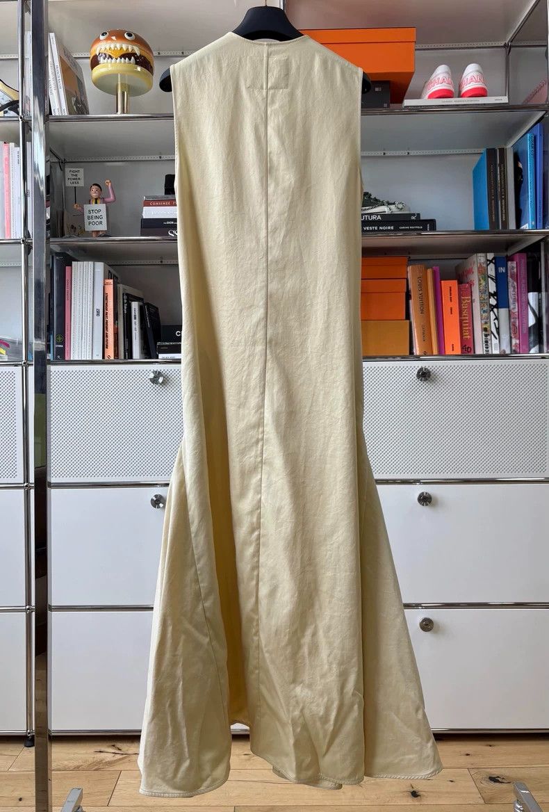 Jil Sander Jil Sander Yellow satin sleeveless long dress Size XXS / US 00 / IT 34 - 3 Thumbnail