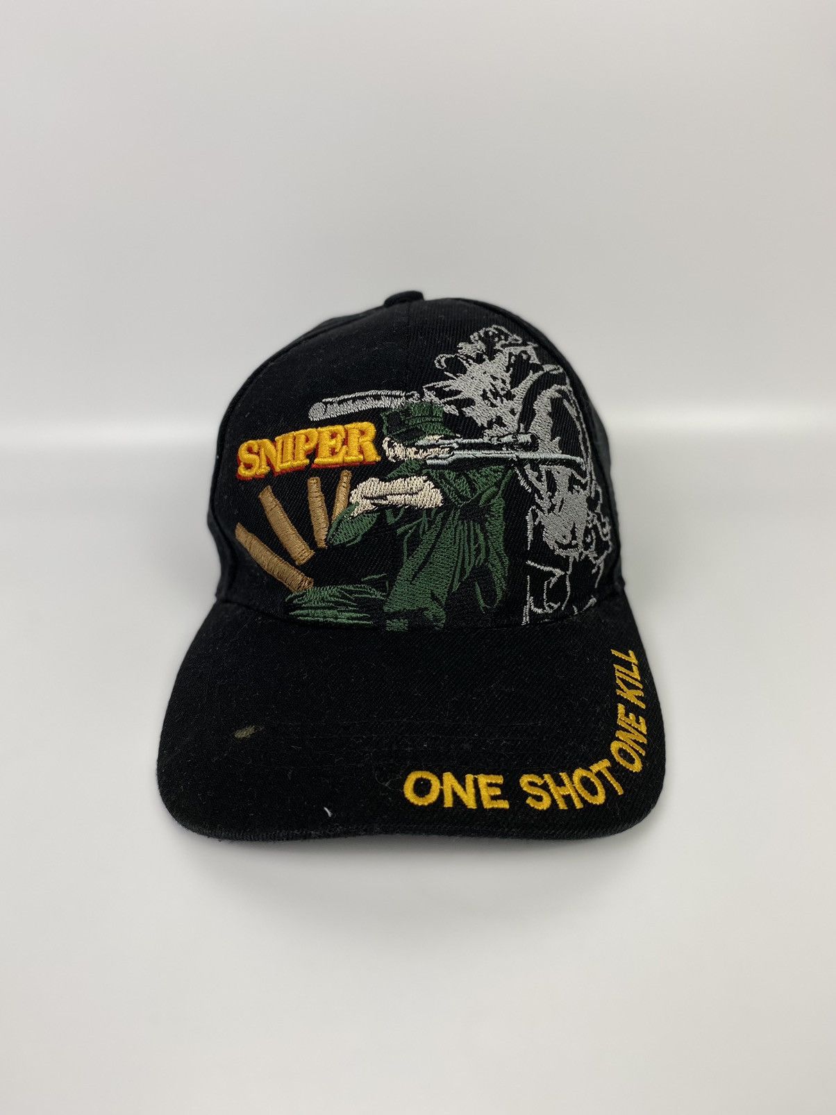Vintage vintage hat sniper one shot one kill Size ONE SIZE - 4 Thumbnail