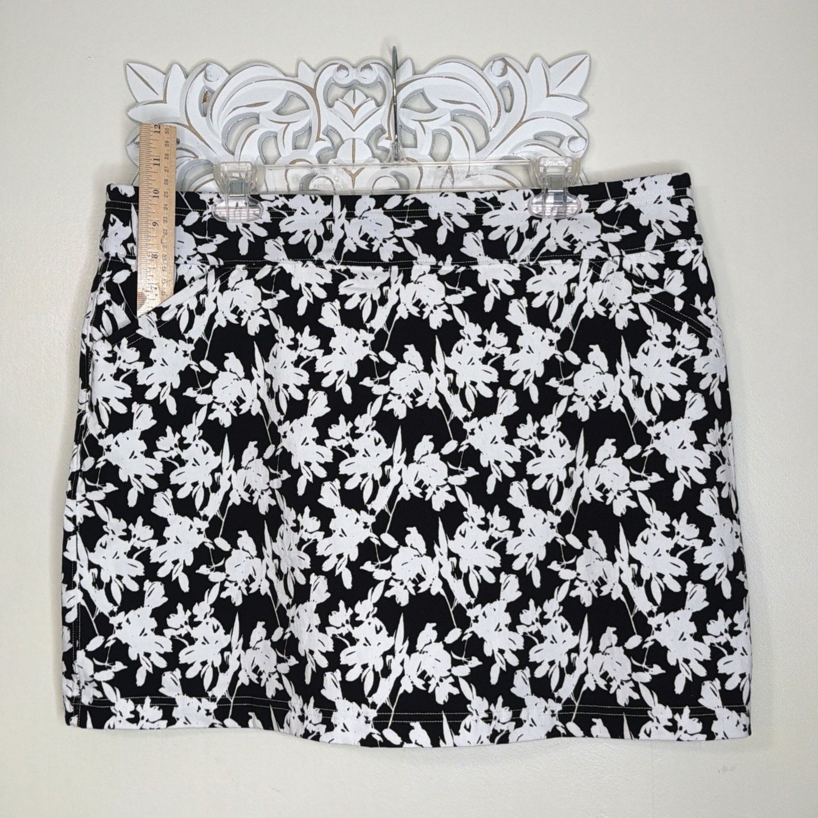 Other Mario Serrani size XL Skort Activewear Golf Black White Size 38" / US 16 / IT 52 - 3 Thumbnail