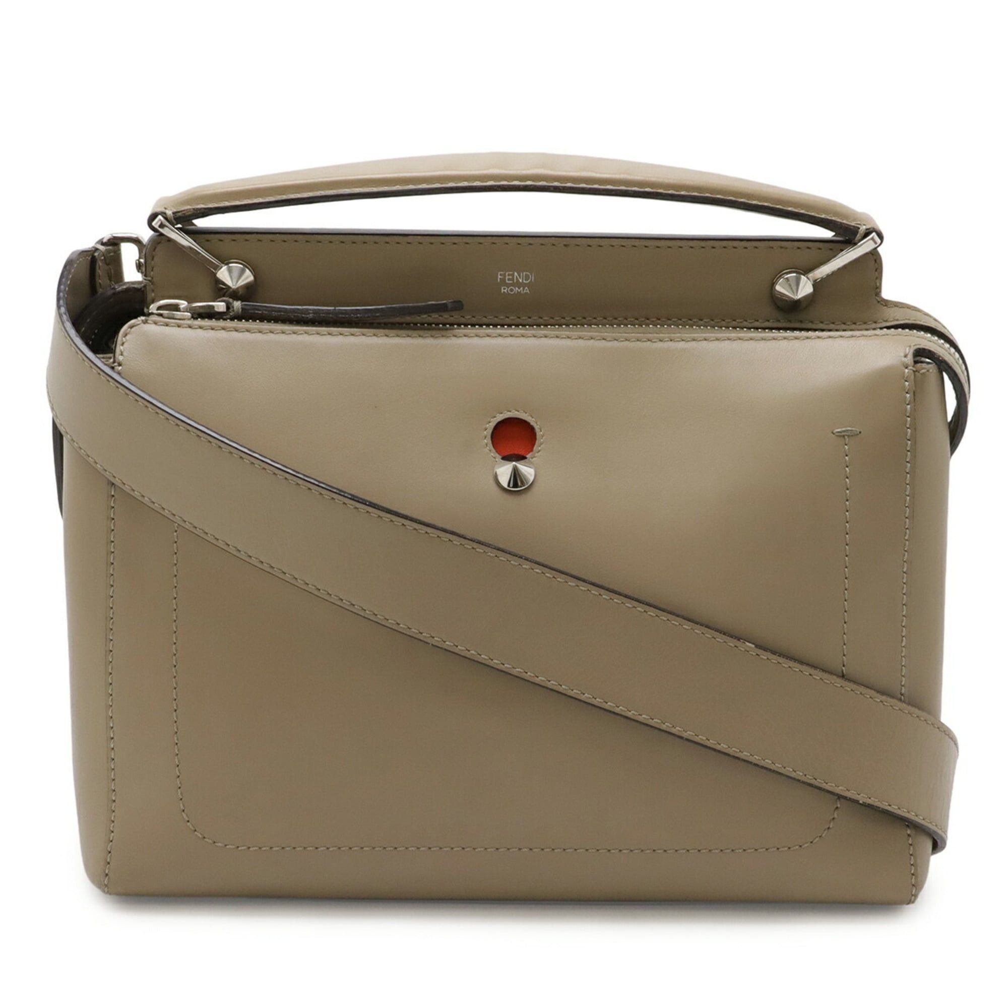 Fendi FENDI (Fendi.com) Handbag/Shoulder Bag, Leather, Greige, 8BN293 Size ONE SIZE - 1 Thumbnail
