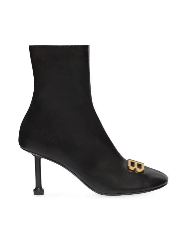 Balenciaga o1in1g0924 Groupie 80mm Bootie in Black Size US 6 / IT 36 - 1 Thumbnail