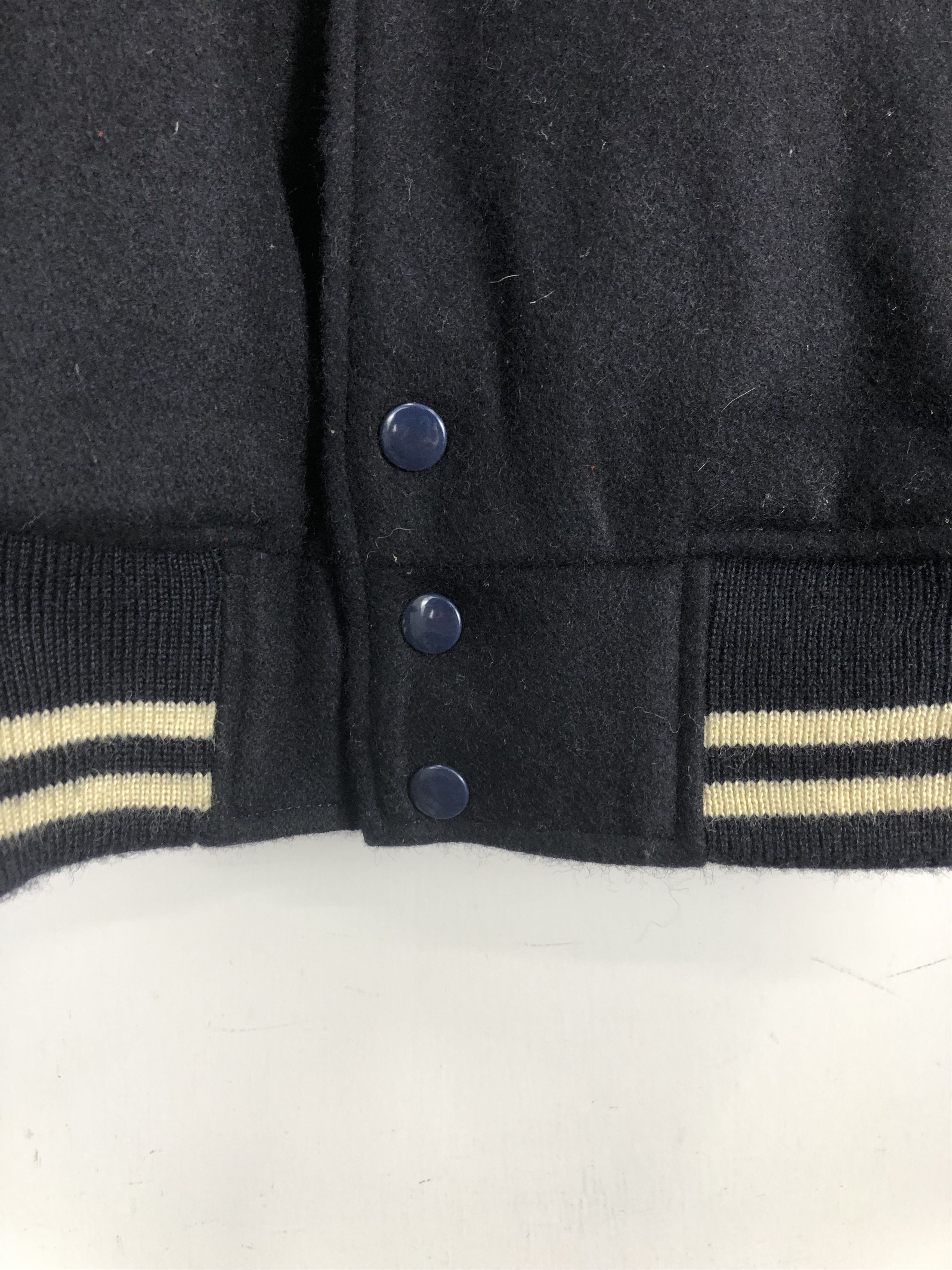 Macbeth Macbeth 90s Varsity Jacket Patches Leather Sleeve V0162 Size US M / EU 48-50 / 2 - 12 Thumbnail