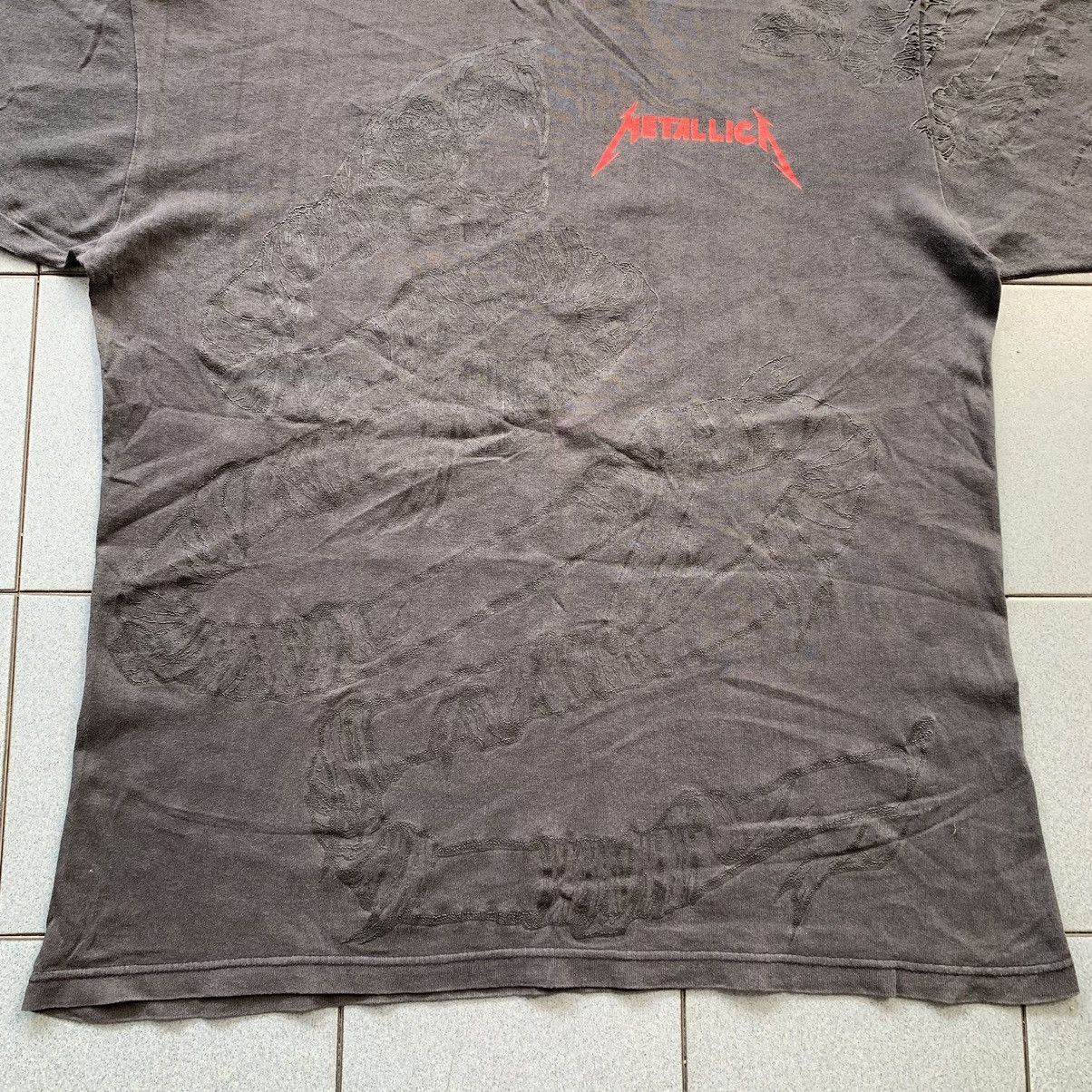 Band Tees × Metallica × Vintage Vintage Metallica 1992 Pushead Snake AOP Black Album Tee Size US L / EU 52-54 / 3 - 4 Thumbnail